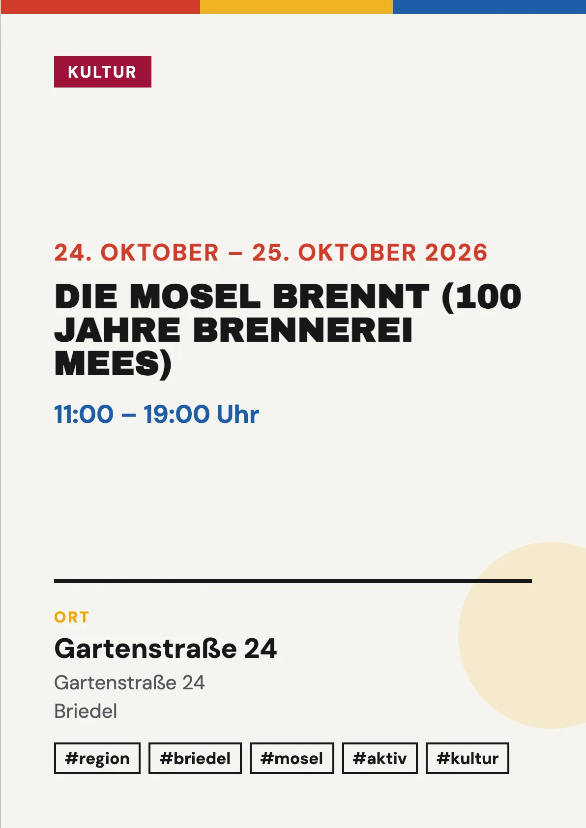 Veranstaltungsflyer