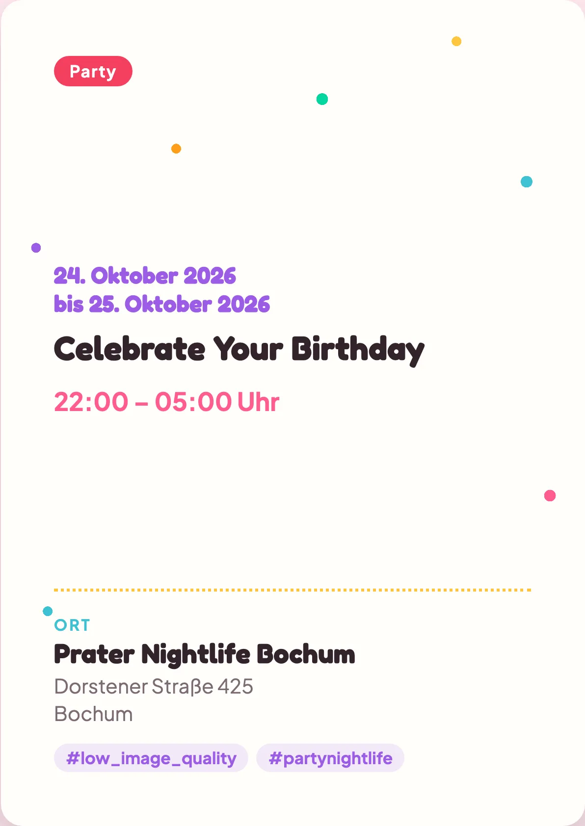 Veranstaltungsflyer