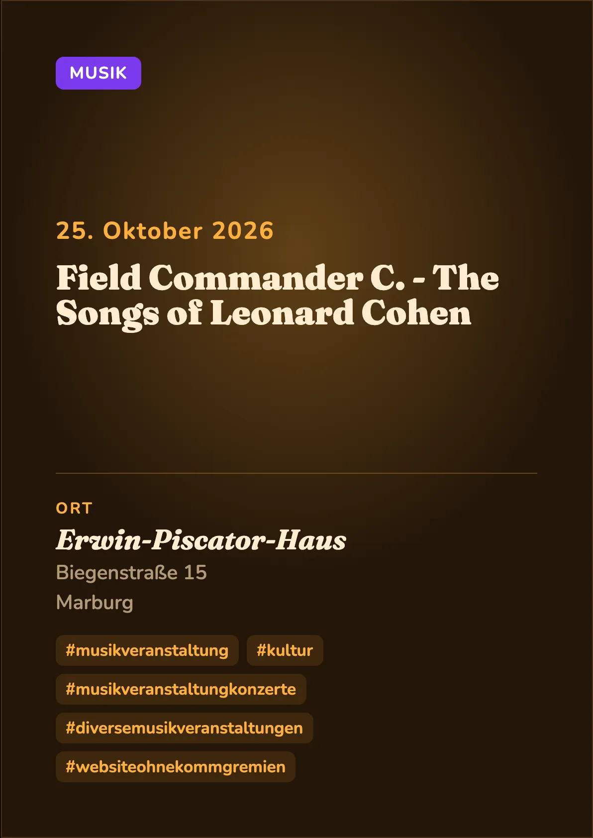 Veranstaltungsflyer