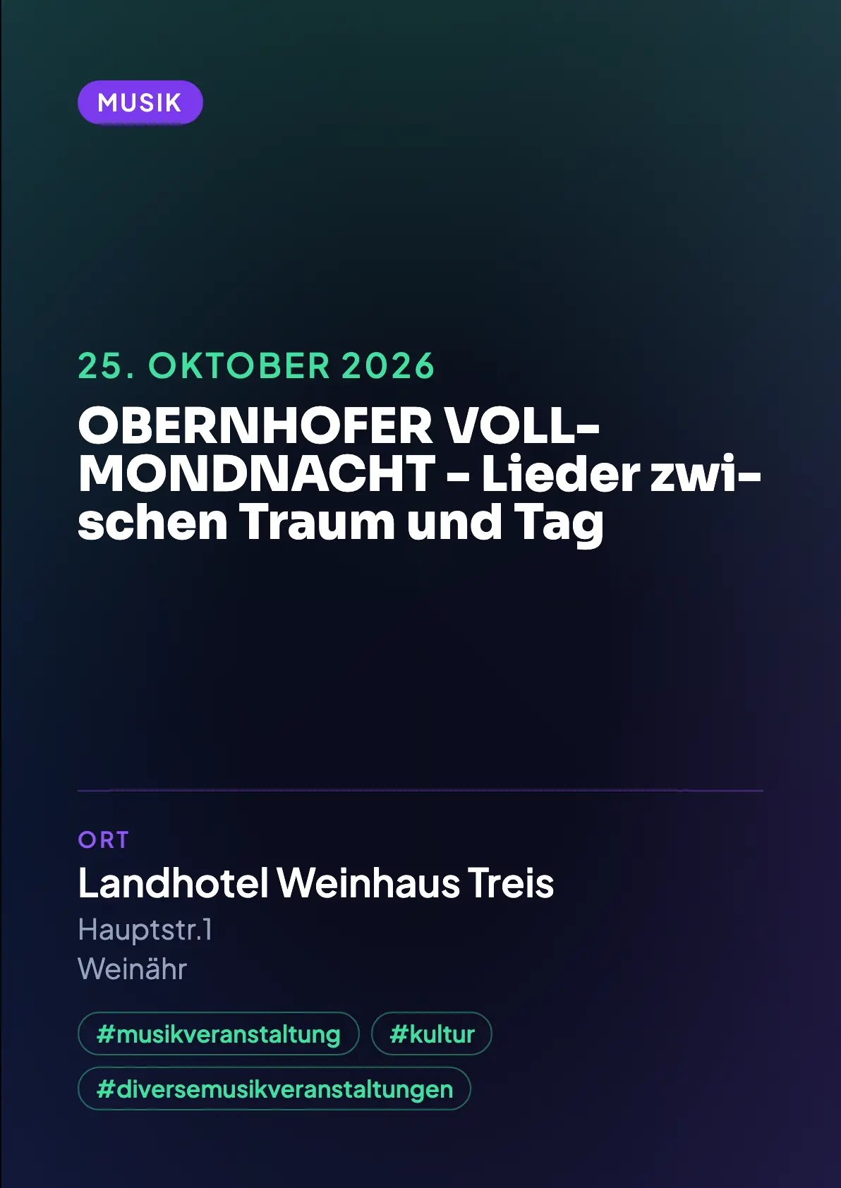Veranstaltungsflyer