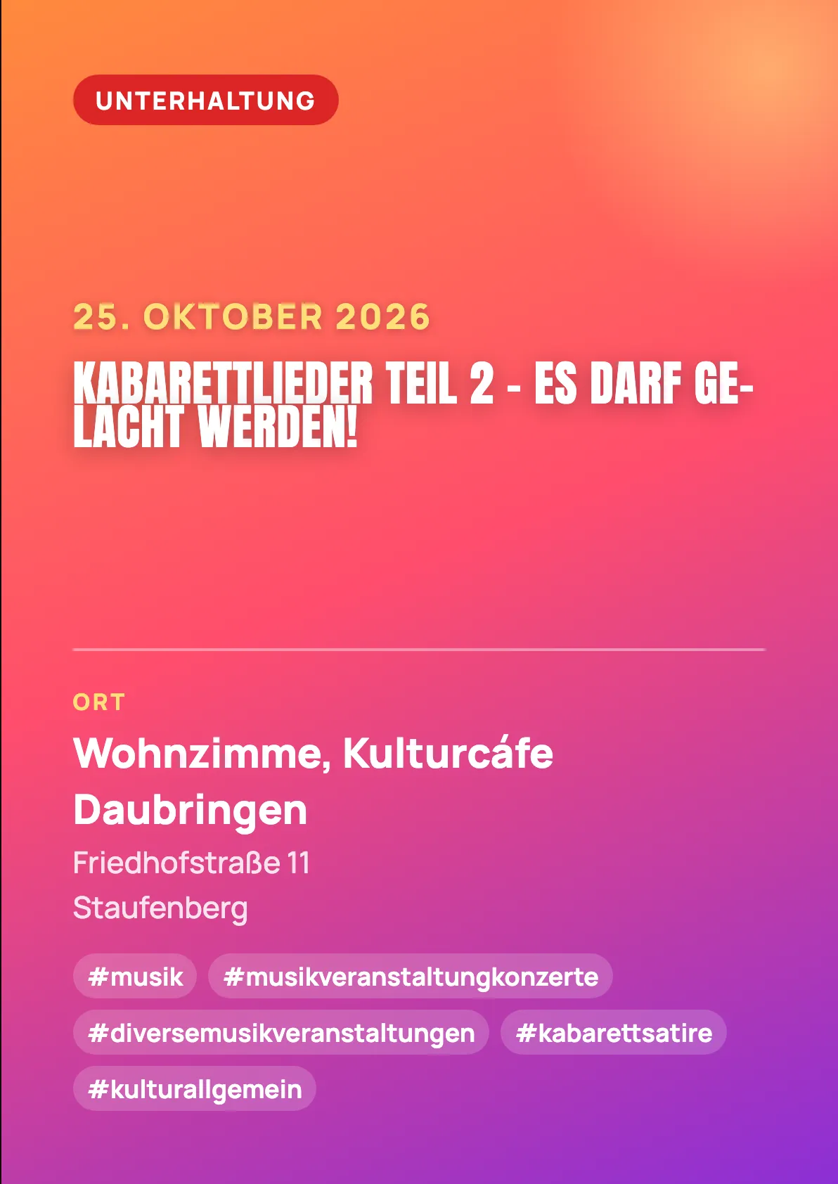 Veranstaltungsflyer