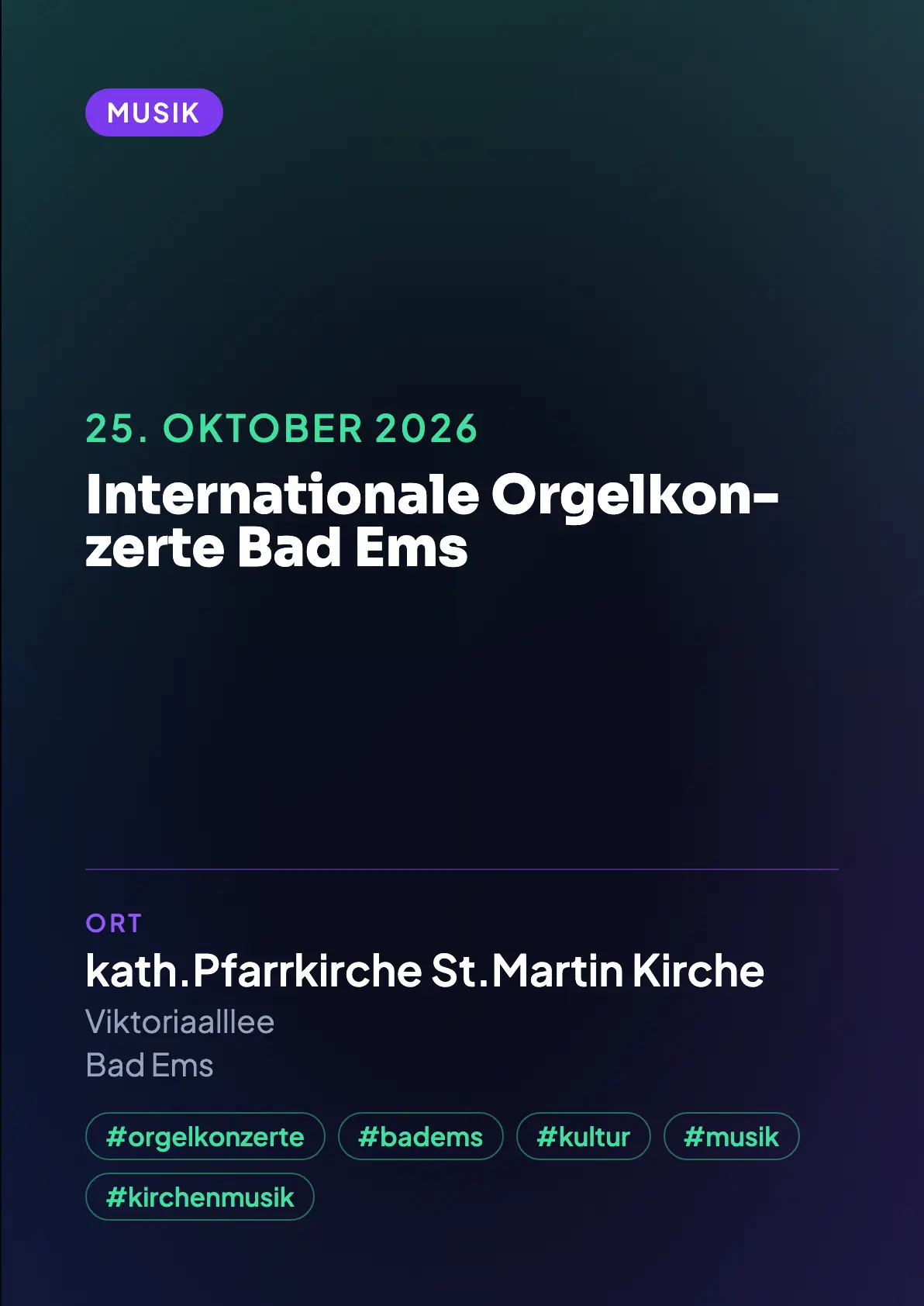 Veranstaltungsflyer
