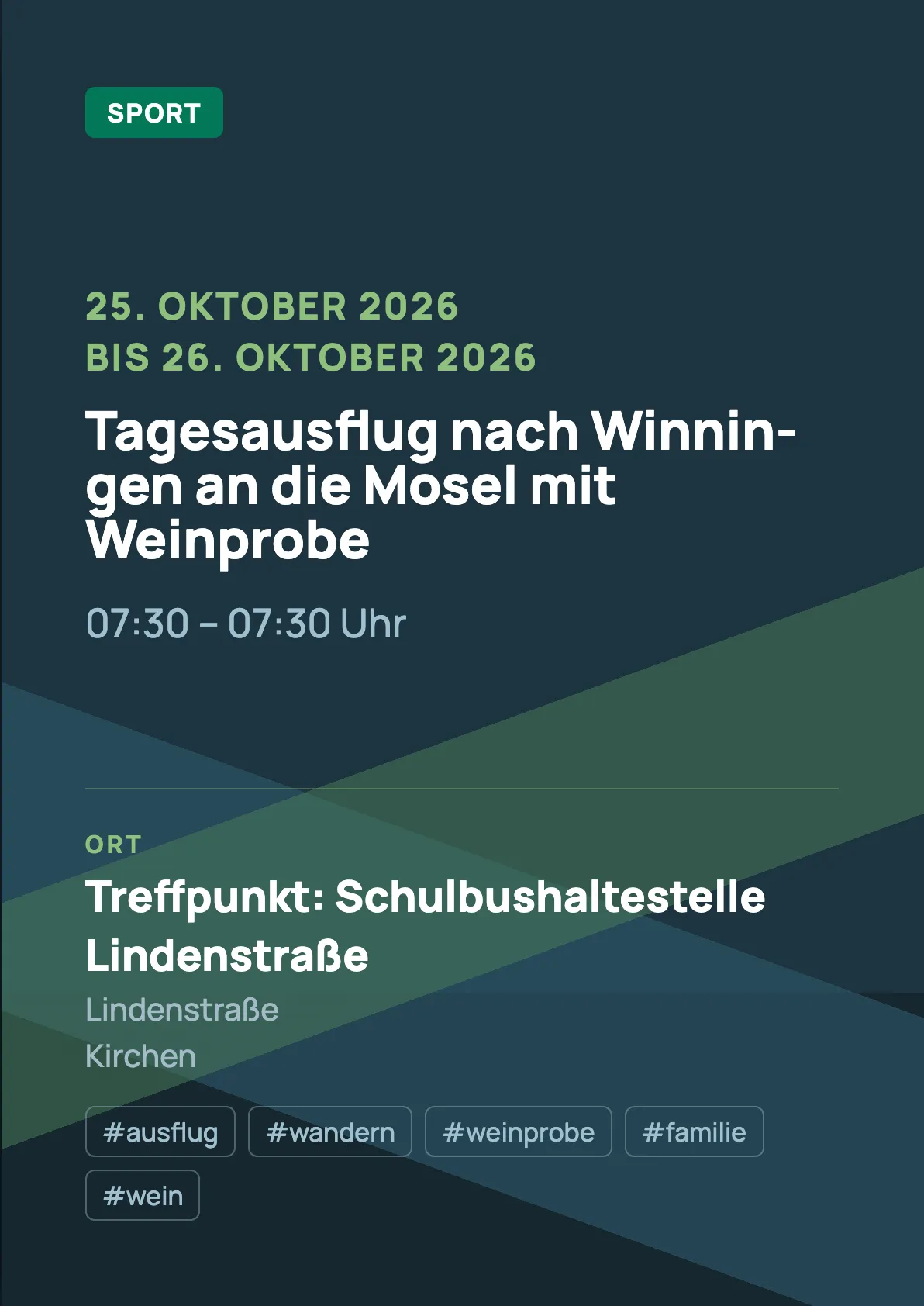 Veranstaltungsflyer
