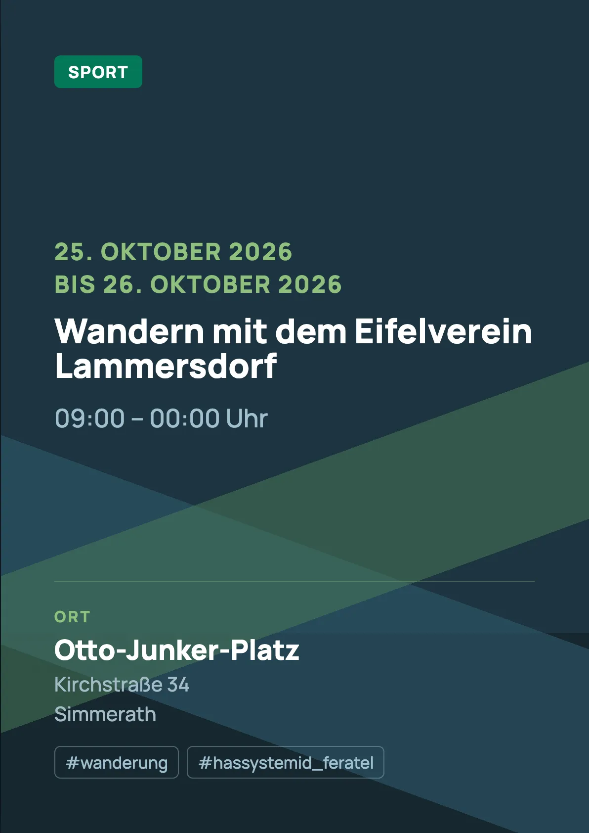 Veranstaltungsflyer