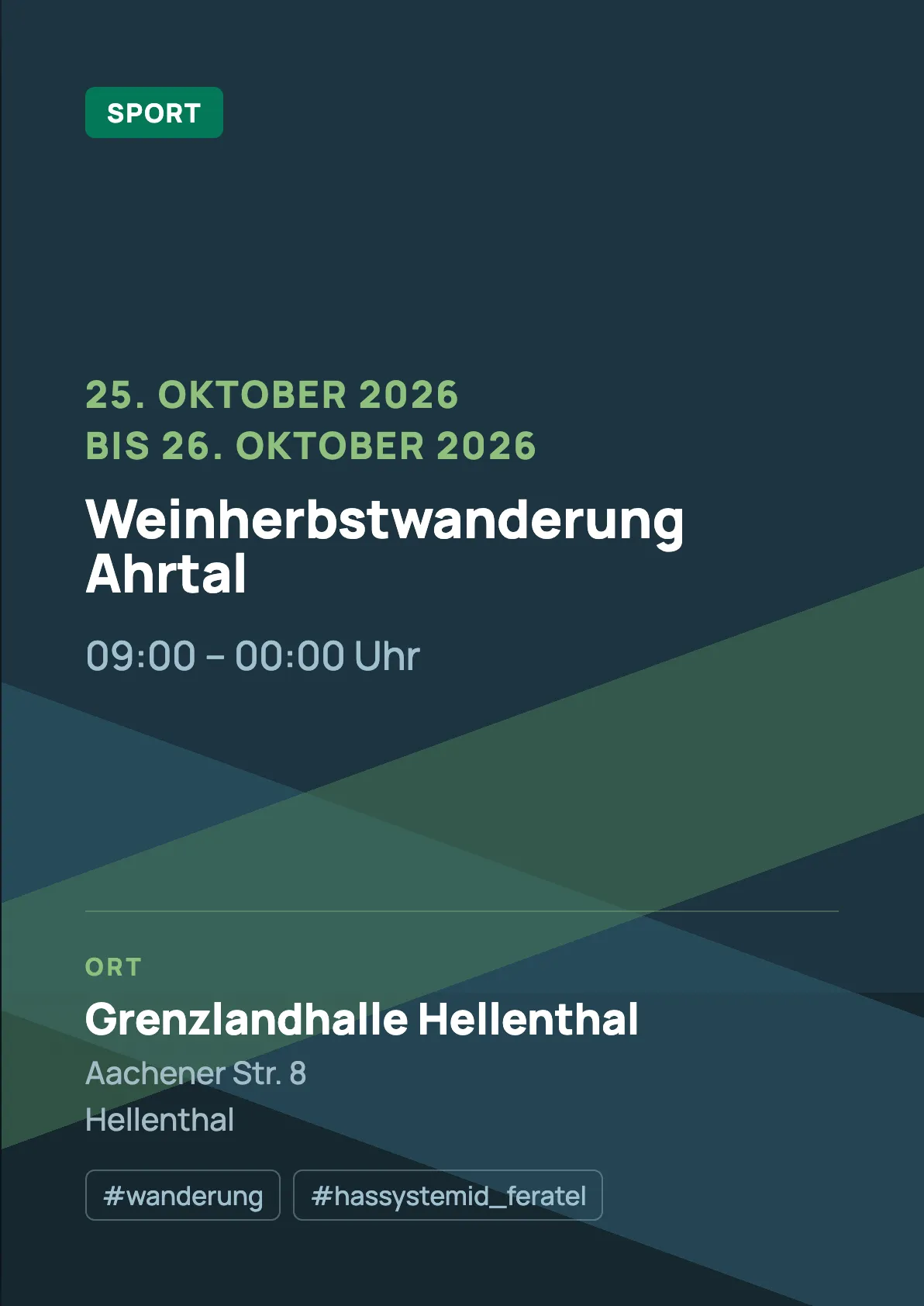 Veranstaltungsflyer