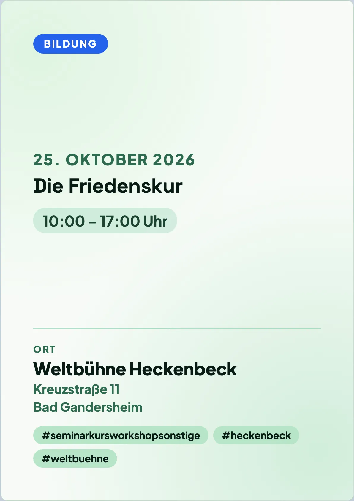 Veranstaltungsflyer