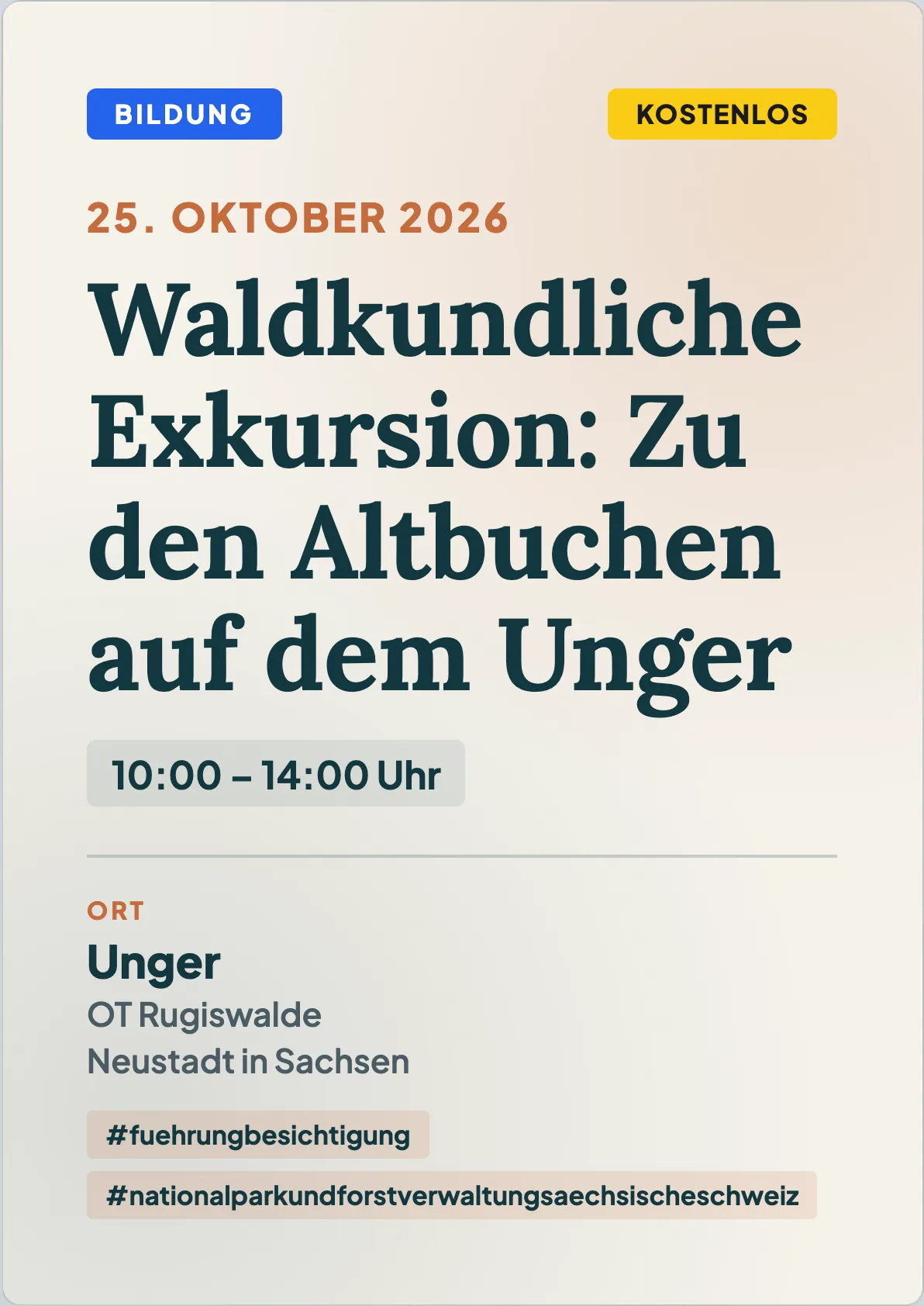 Veranstaltungsflyer