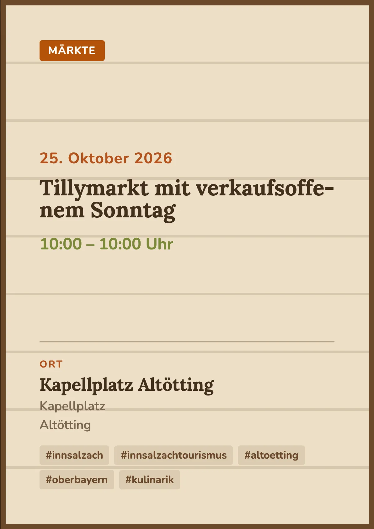 Veranstaltungsflyer