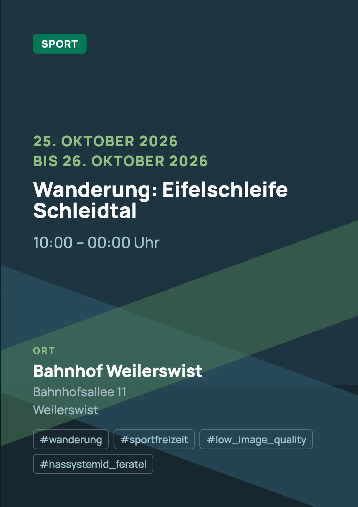 Veranstaltungsflyer