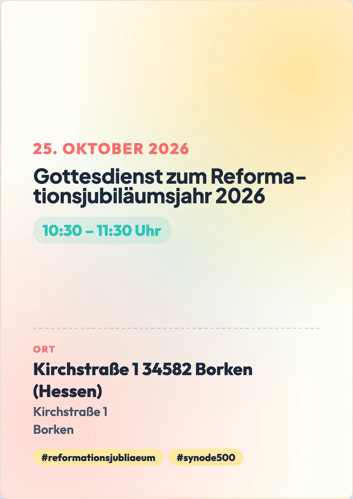Veranstaltungsflyer