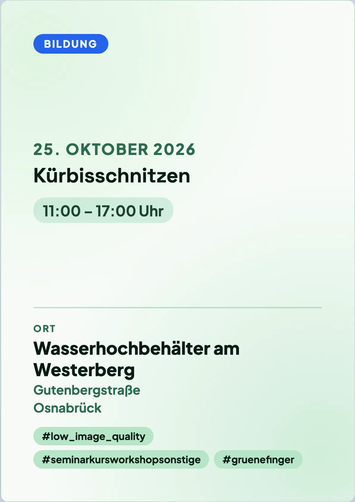 Veranstaltungsflyer