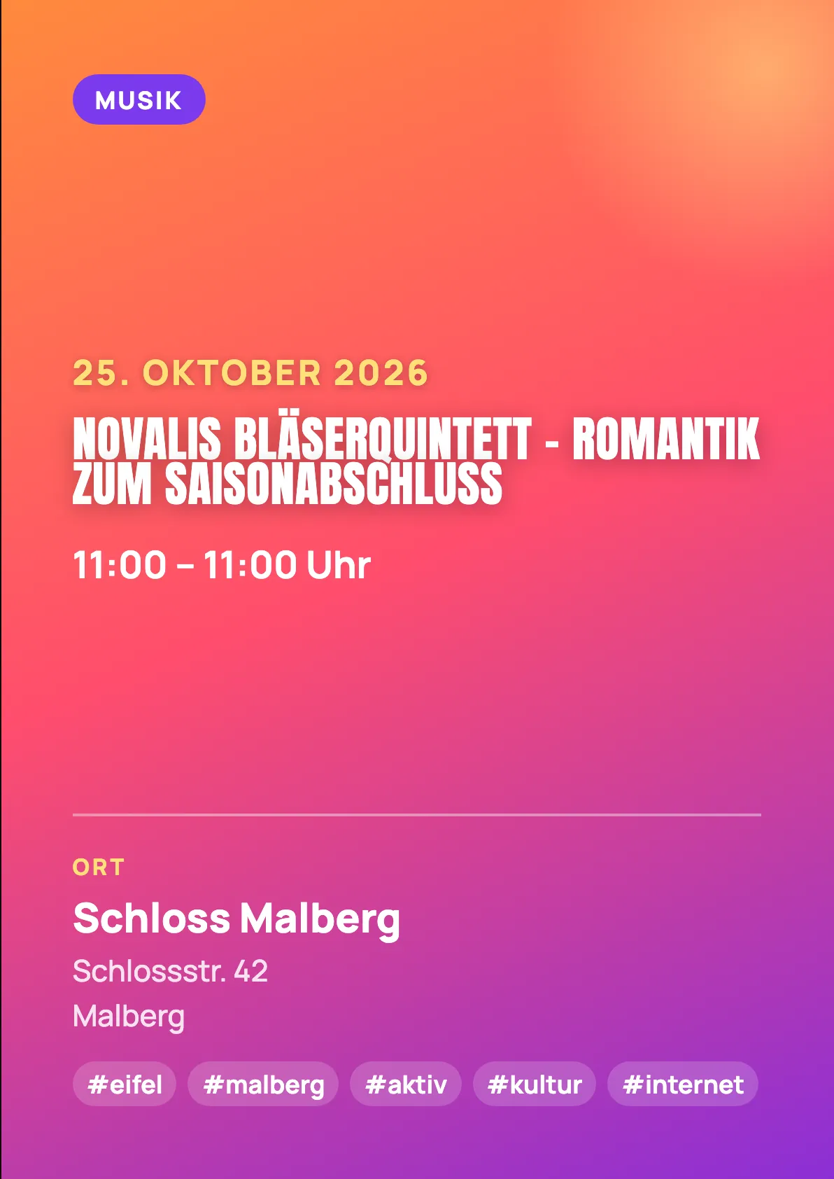 Veranstaltungsflyer