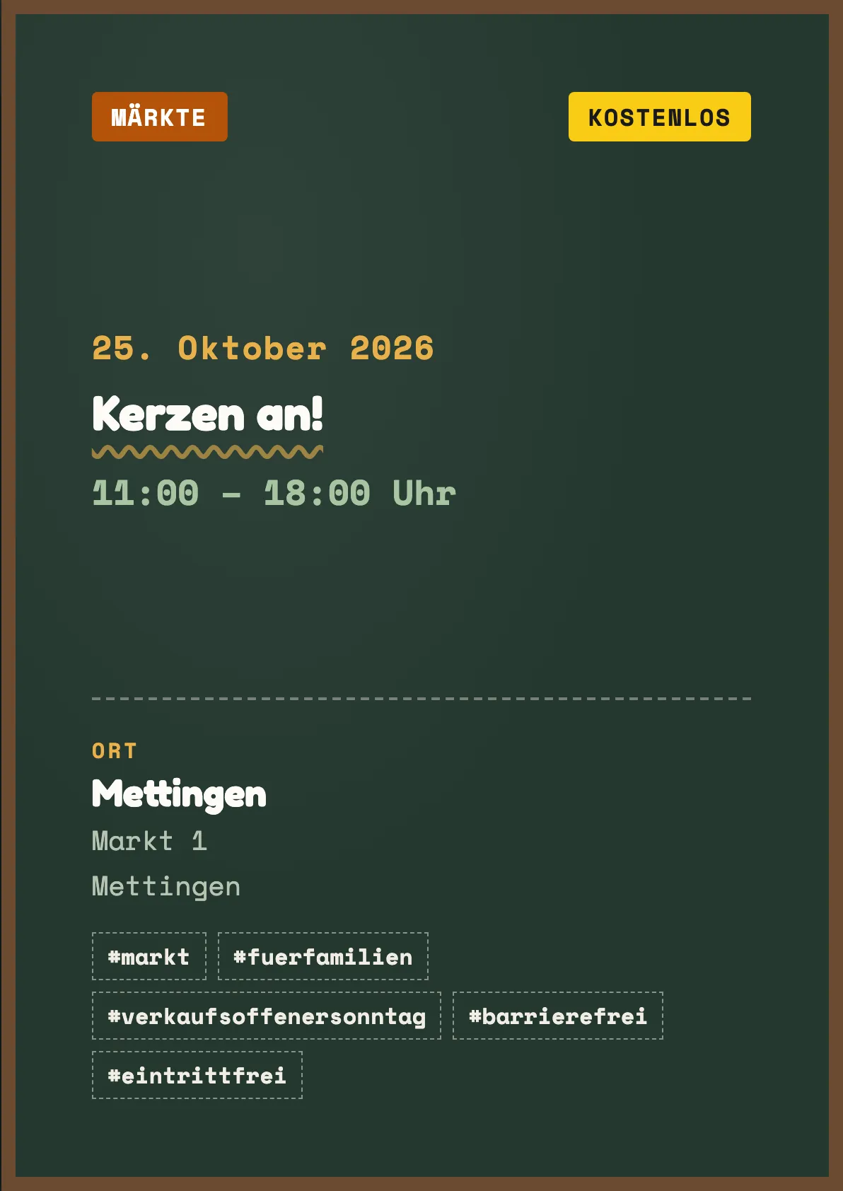 Veranstaltungsflyer