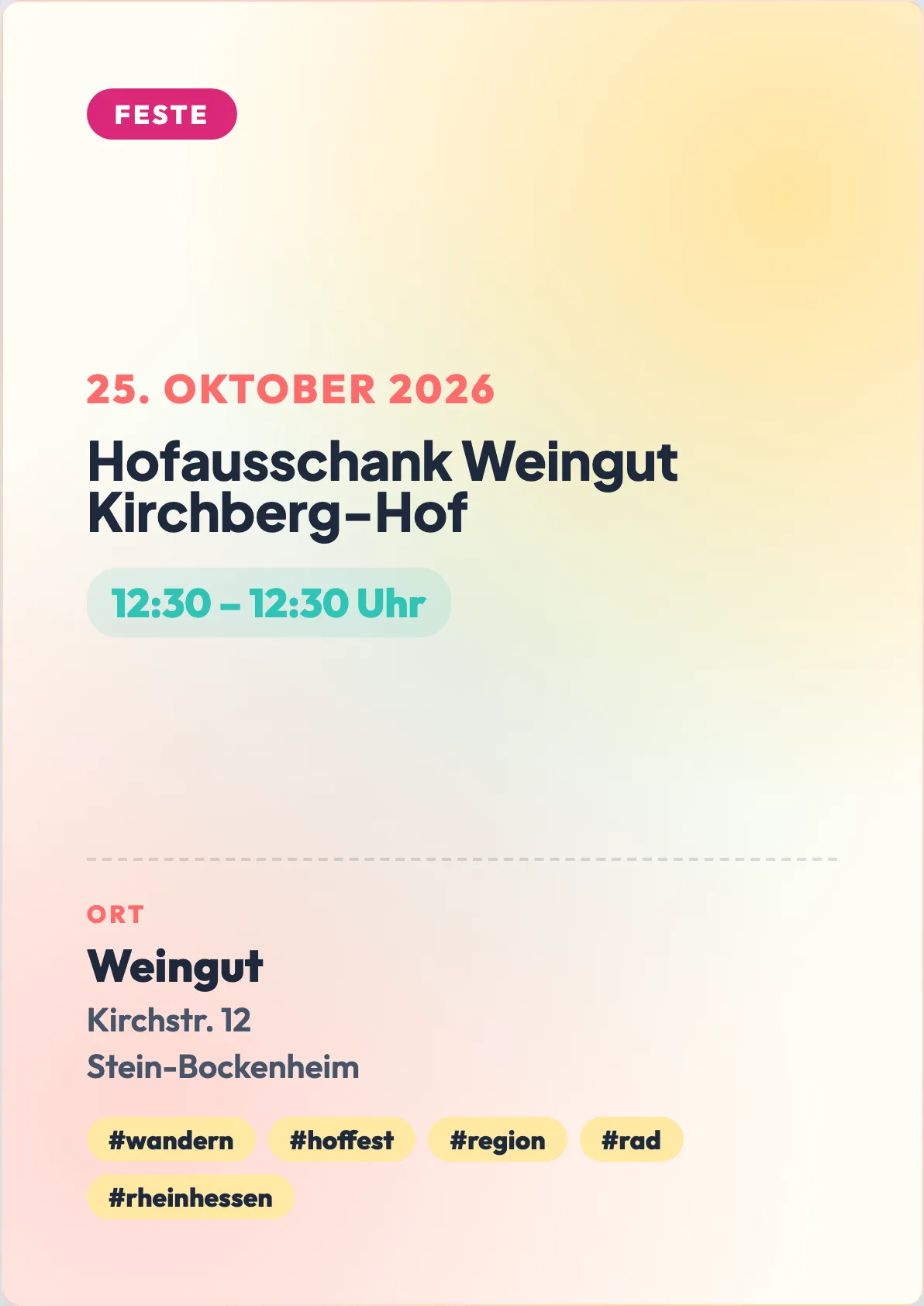Veranstaltungsflyer