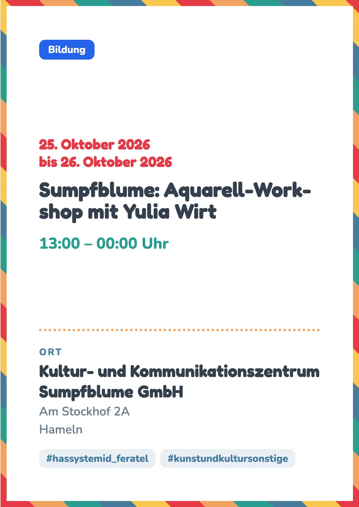 Veranstaltungsflyer