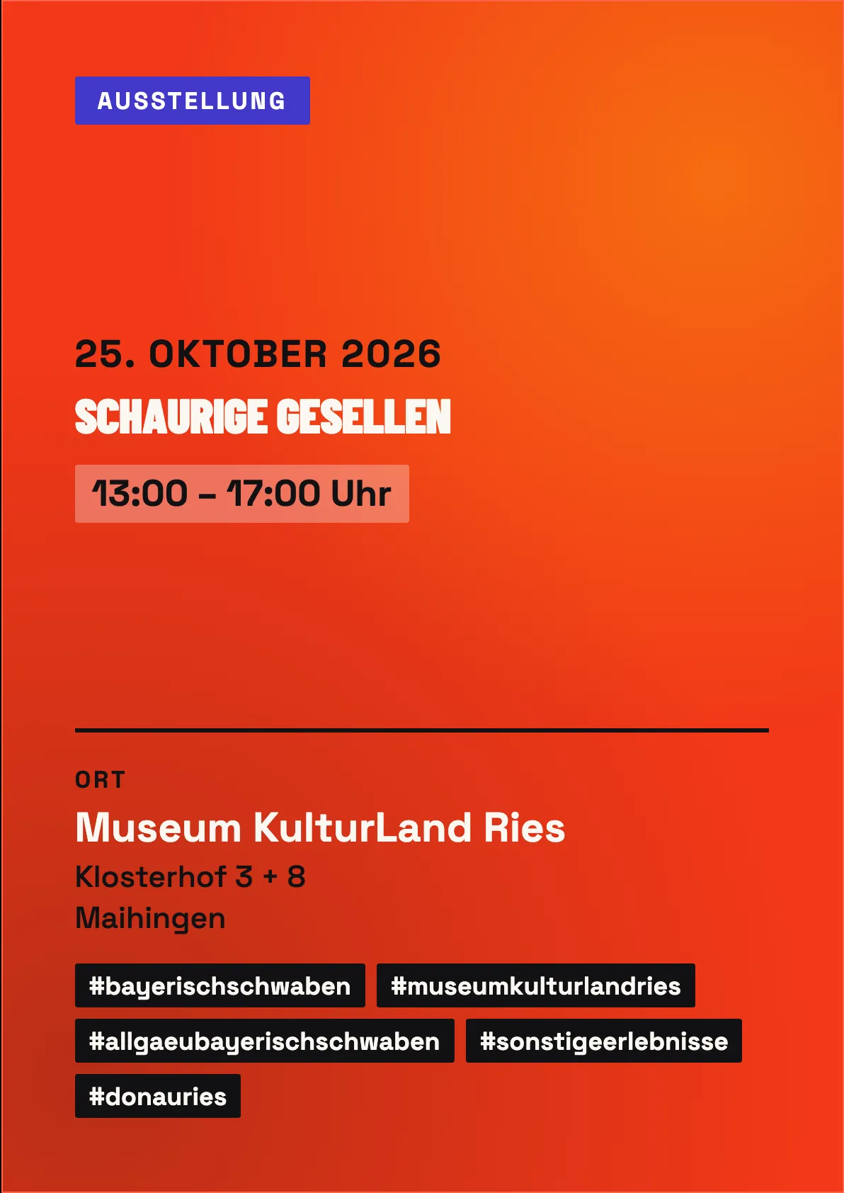 Veranstaltungsflyer