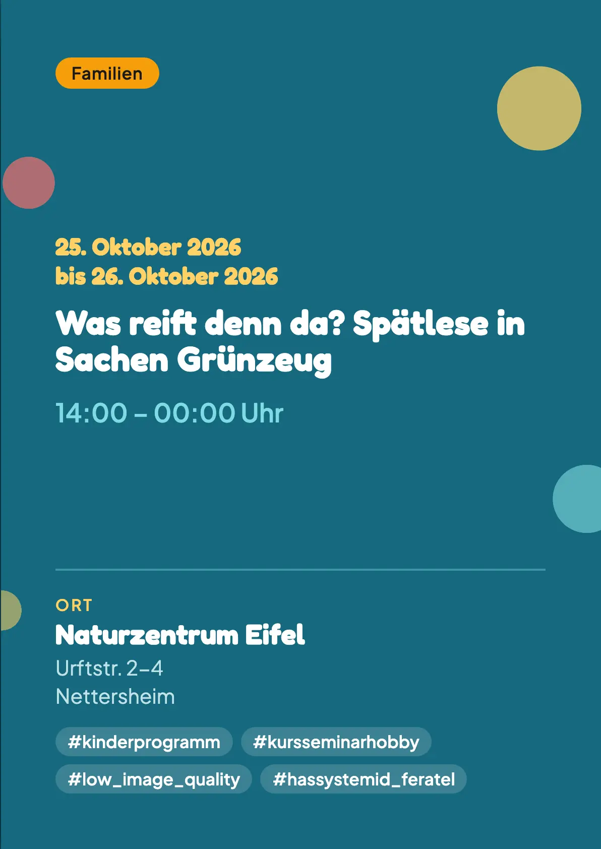 Veranstaltungsflyer