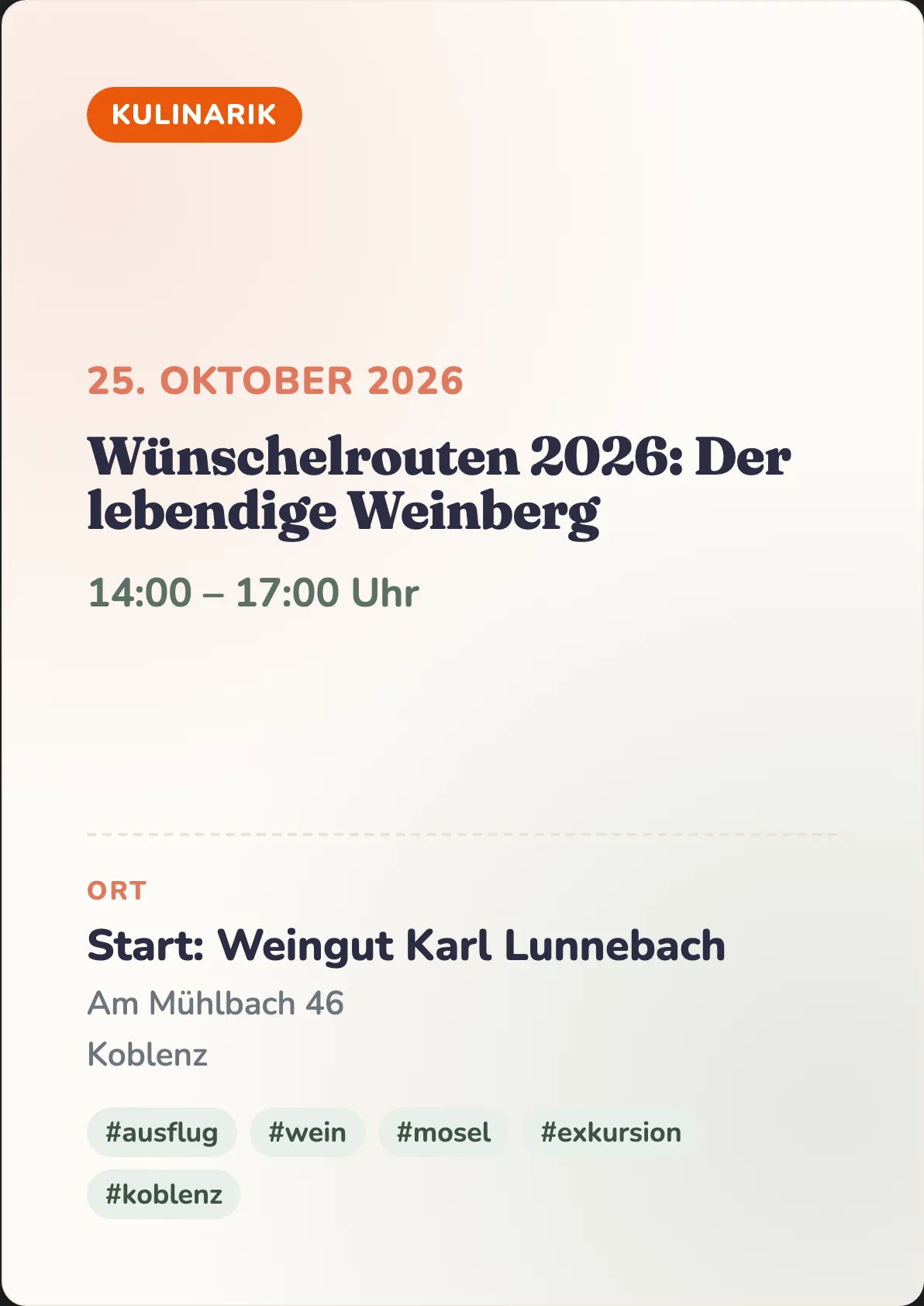 Veranstaltungsflyer