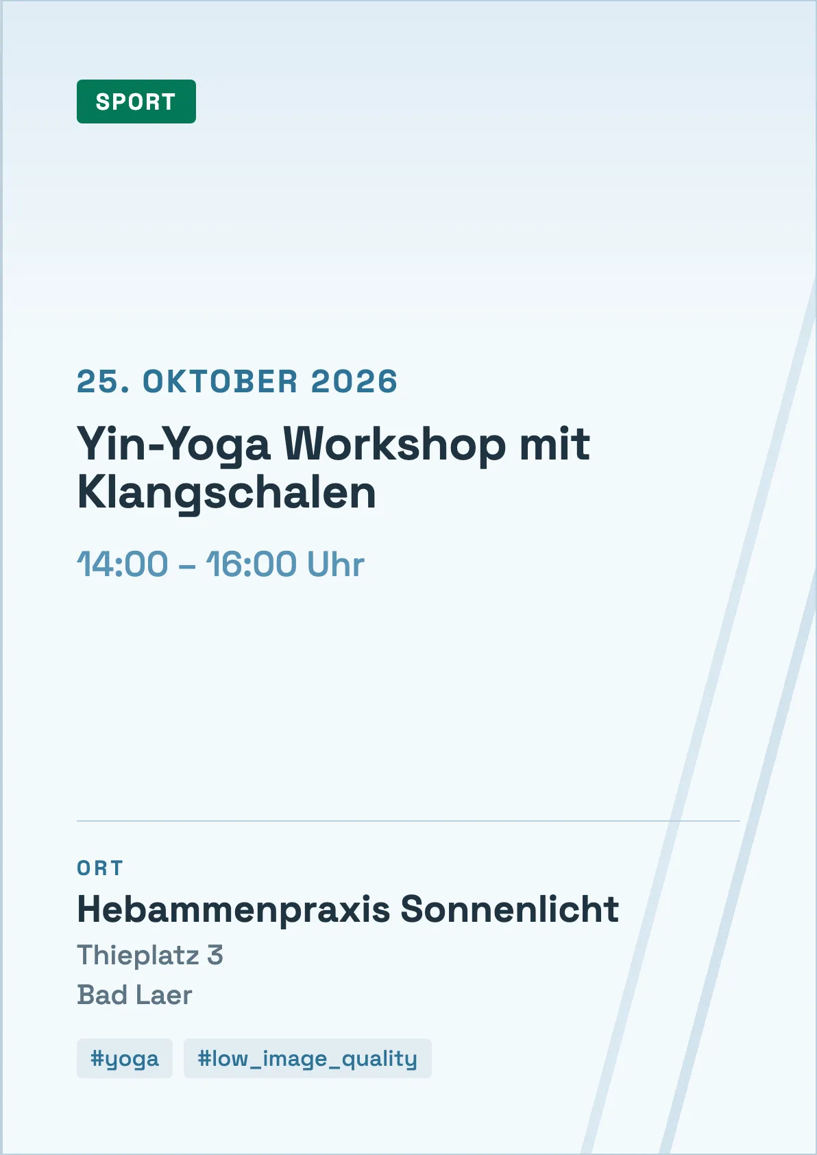 Veranstaltungsflyer
