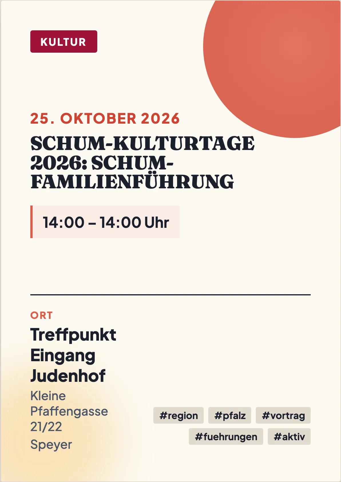 Veranstaltungsflyer
