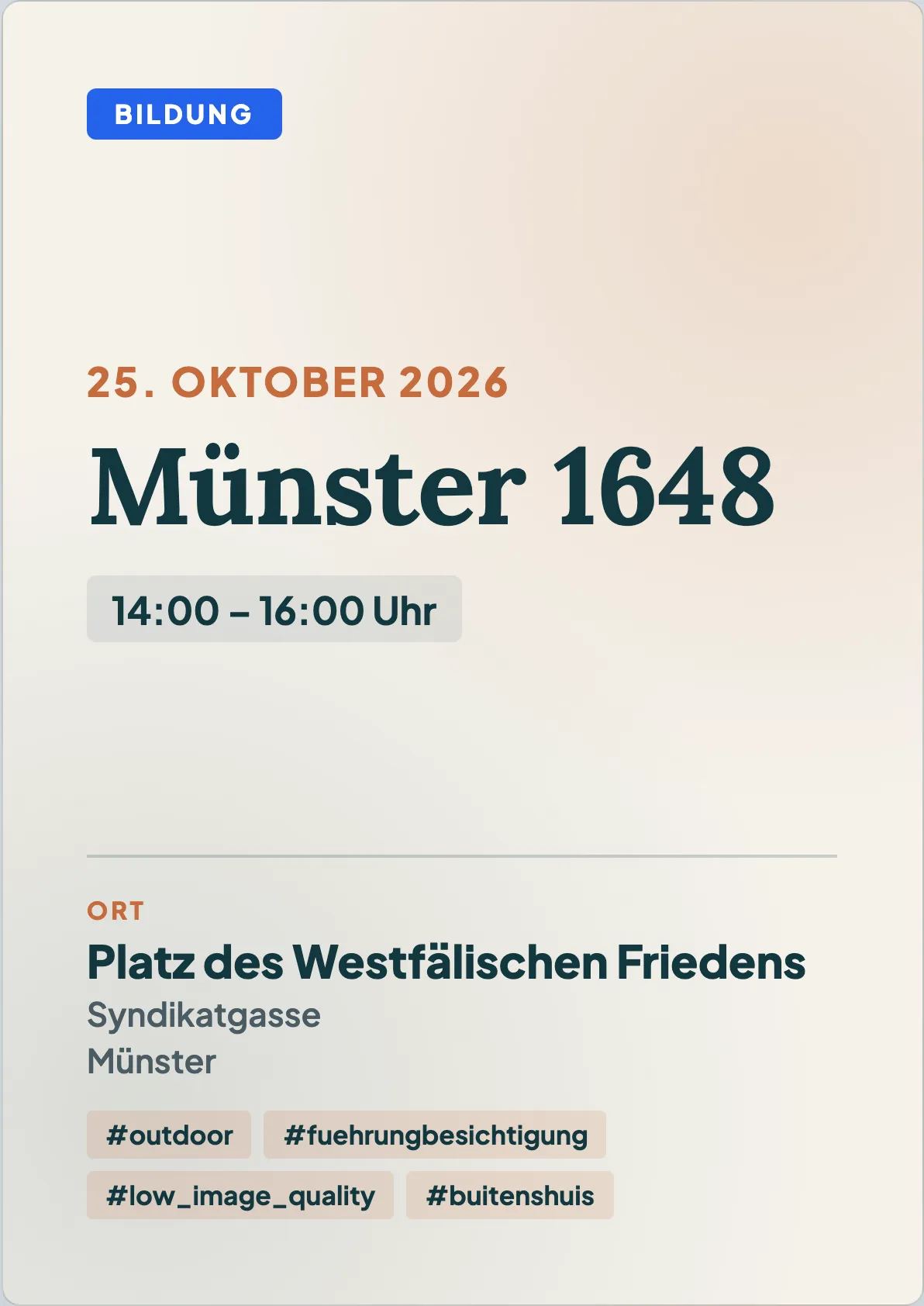 Veranstaltungsflyer