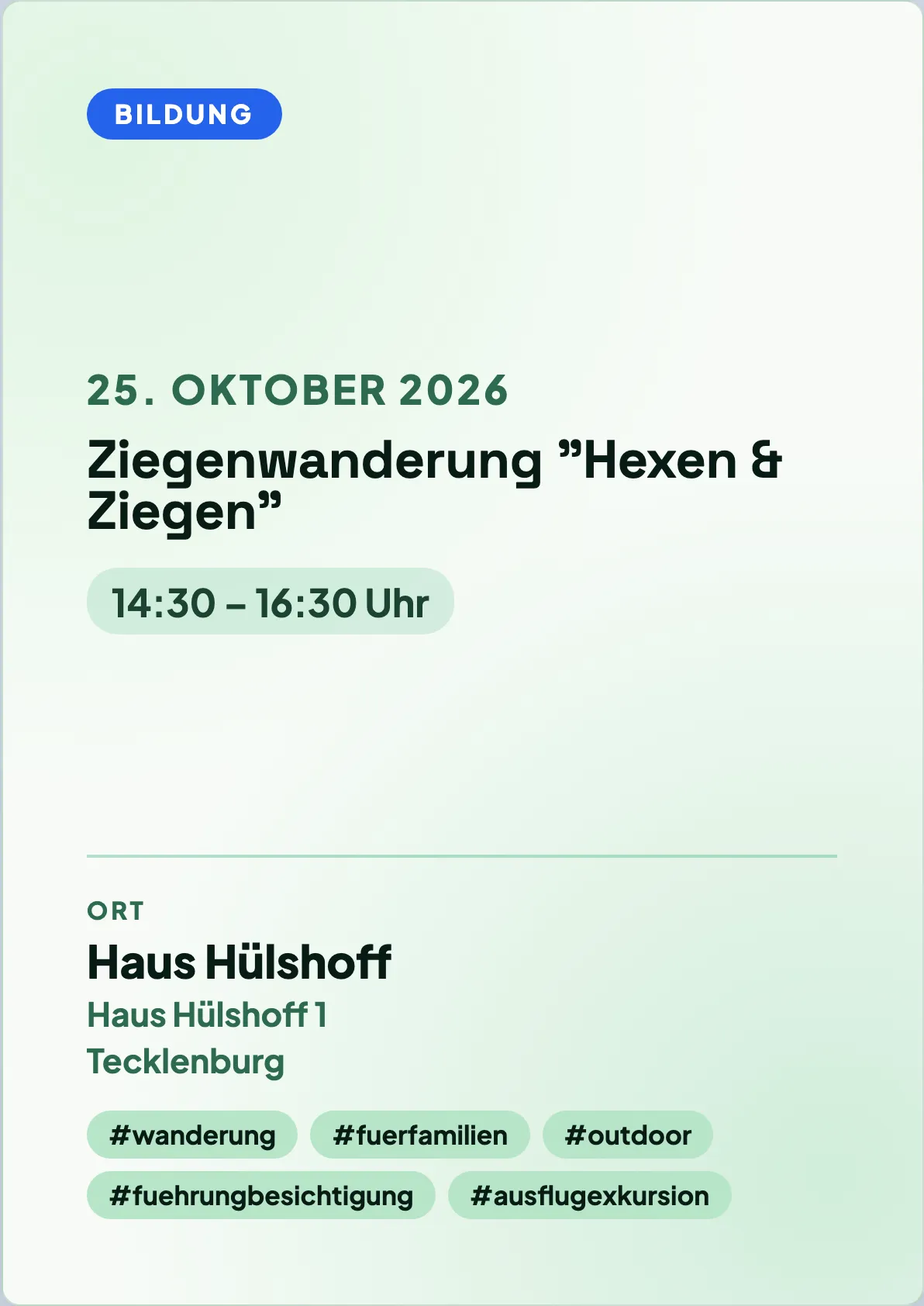 Veranstaltungsflyer