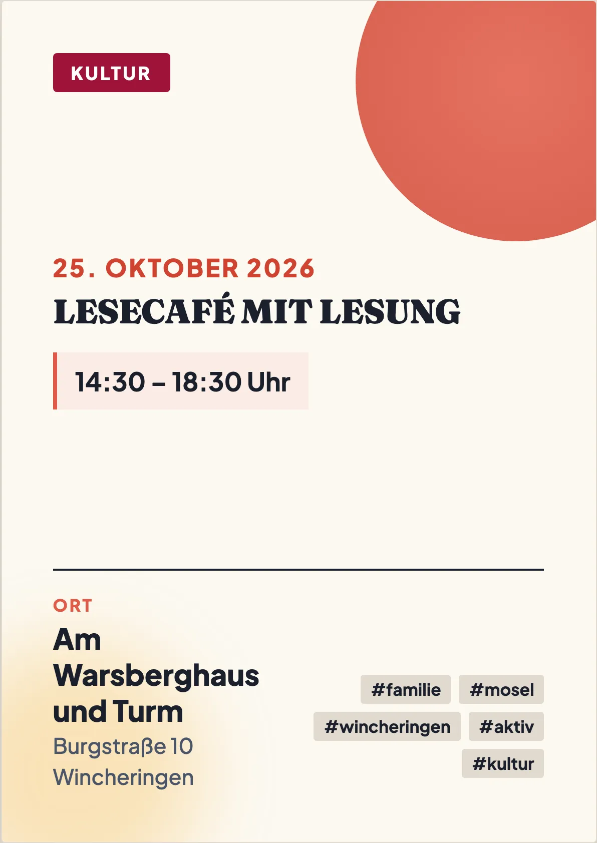 Veranstaltungsflyer