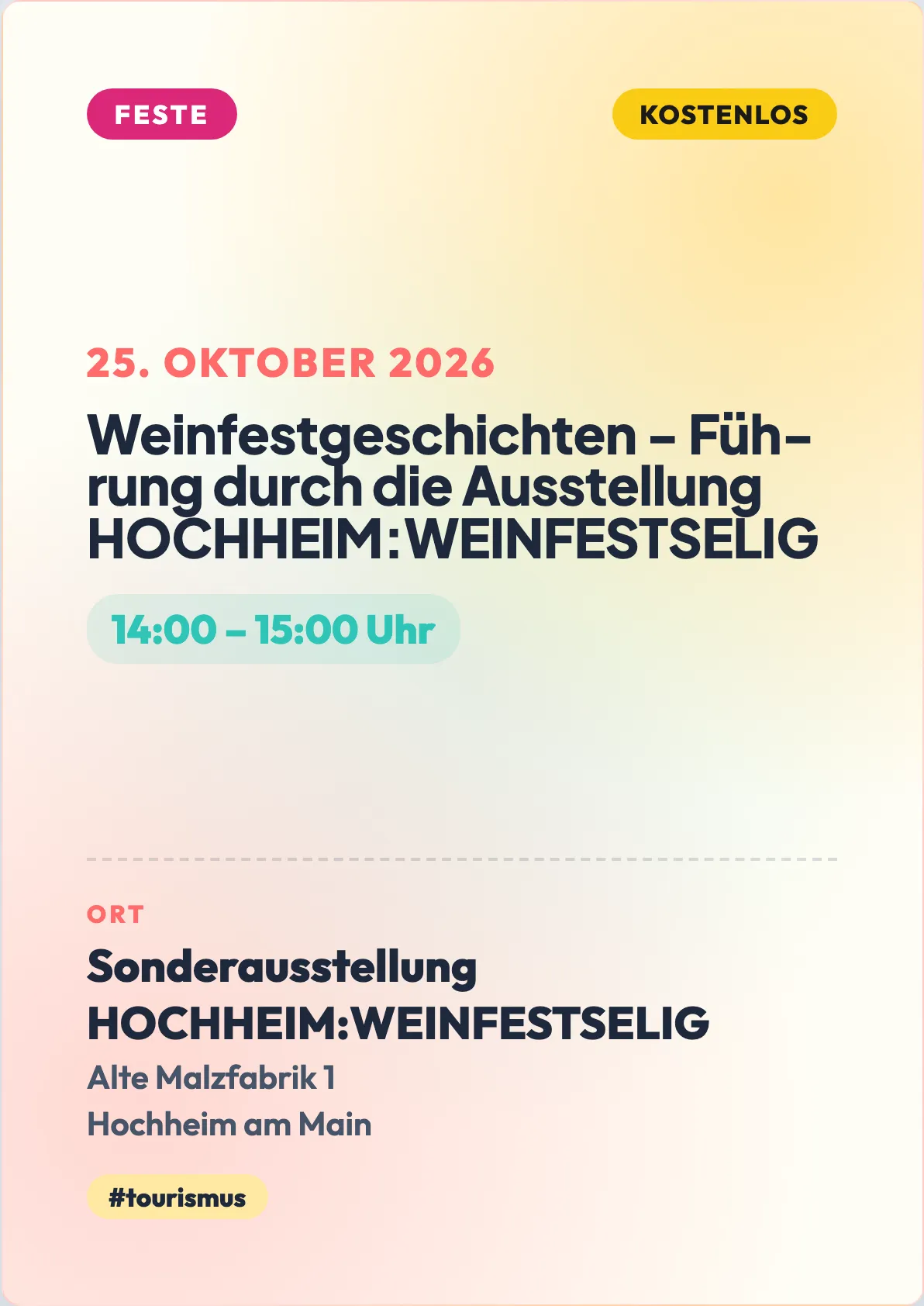 Veranstaltungsflyer