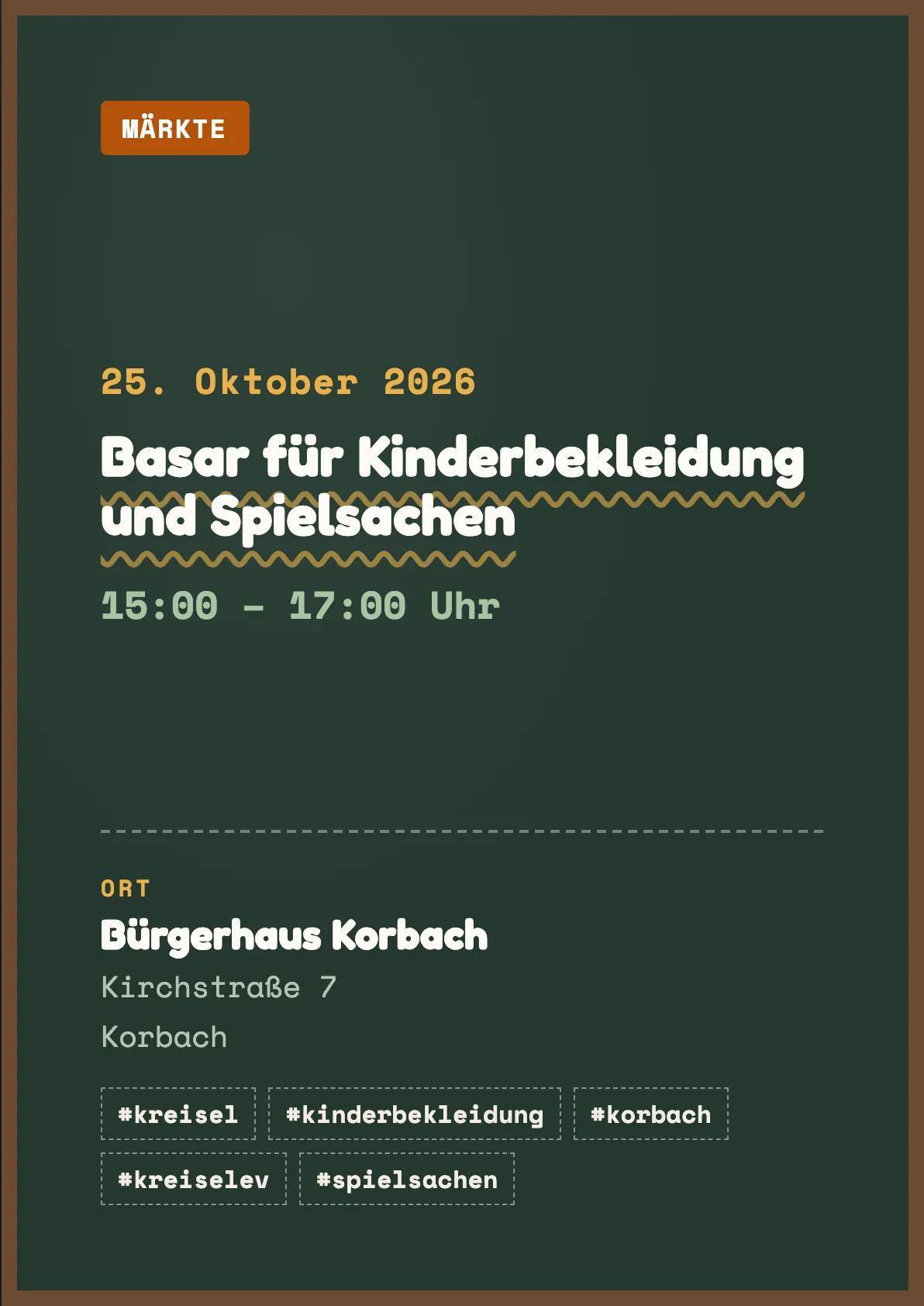 Veranstaltungsflyer