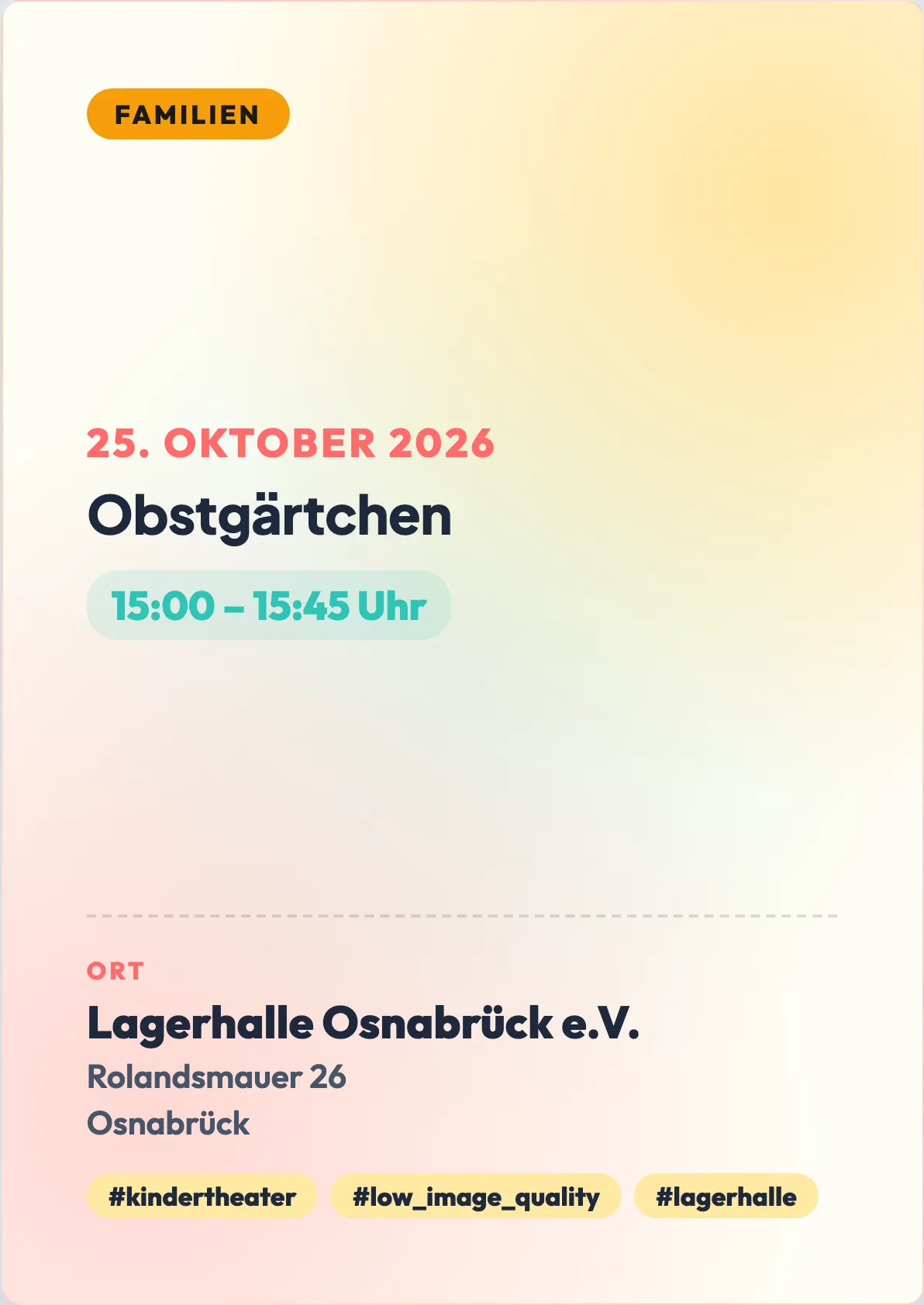 Veranstaltungsflyer