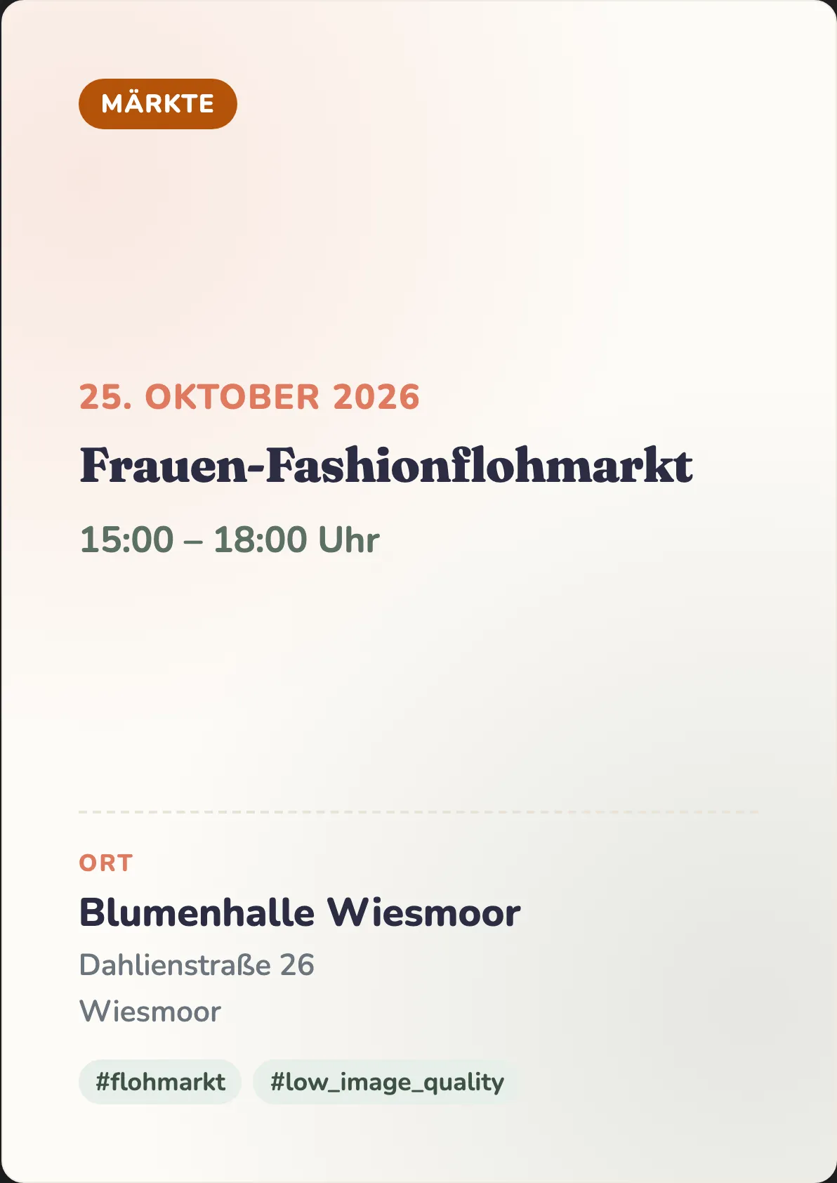 Veranstaltungsflyer