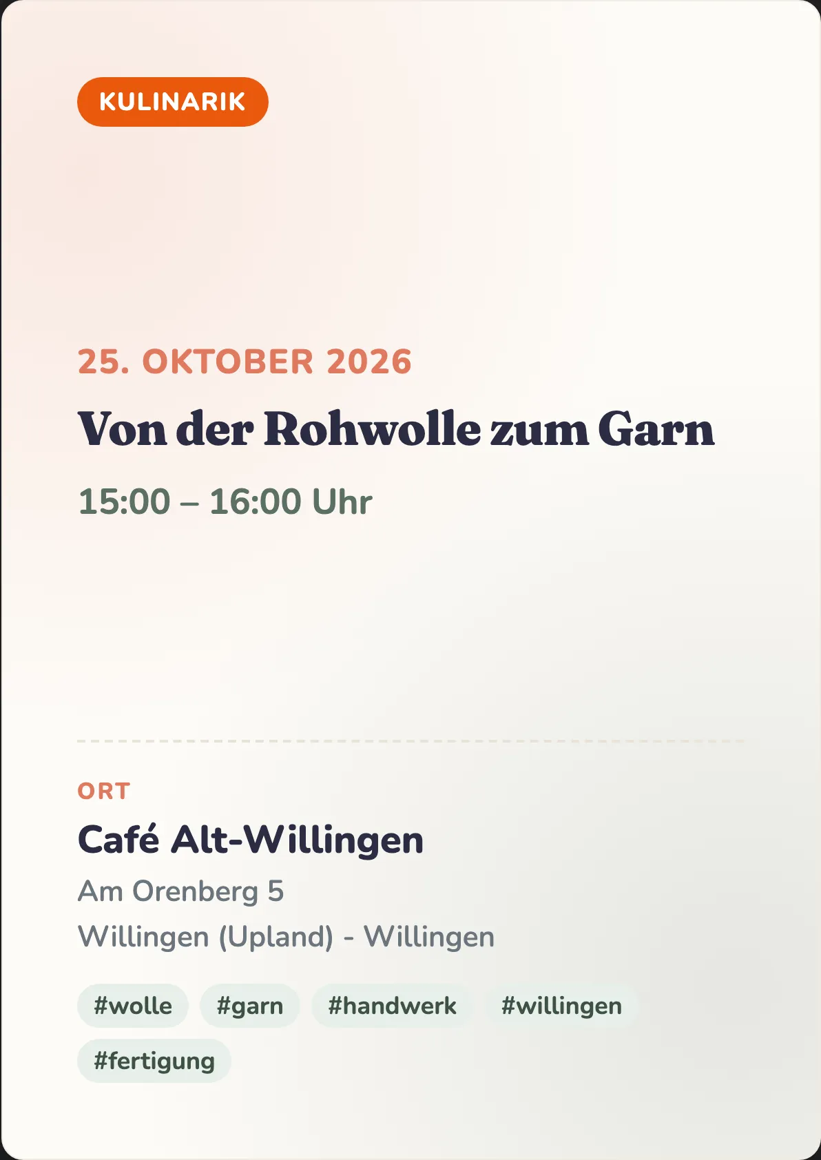 Veranstaltungsflyer