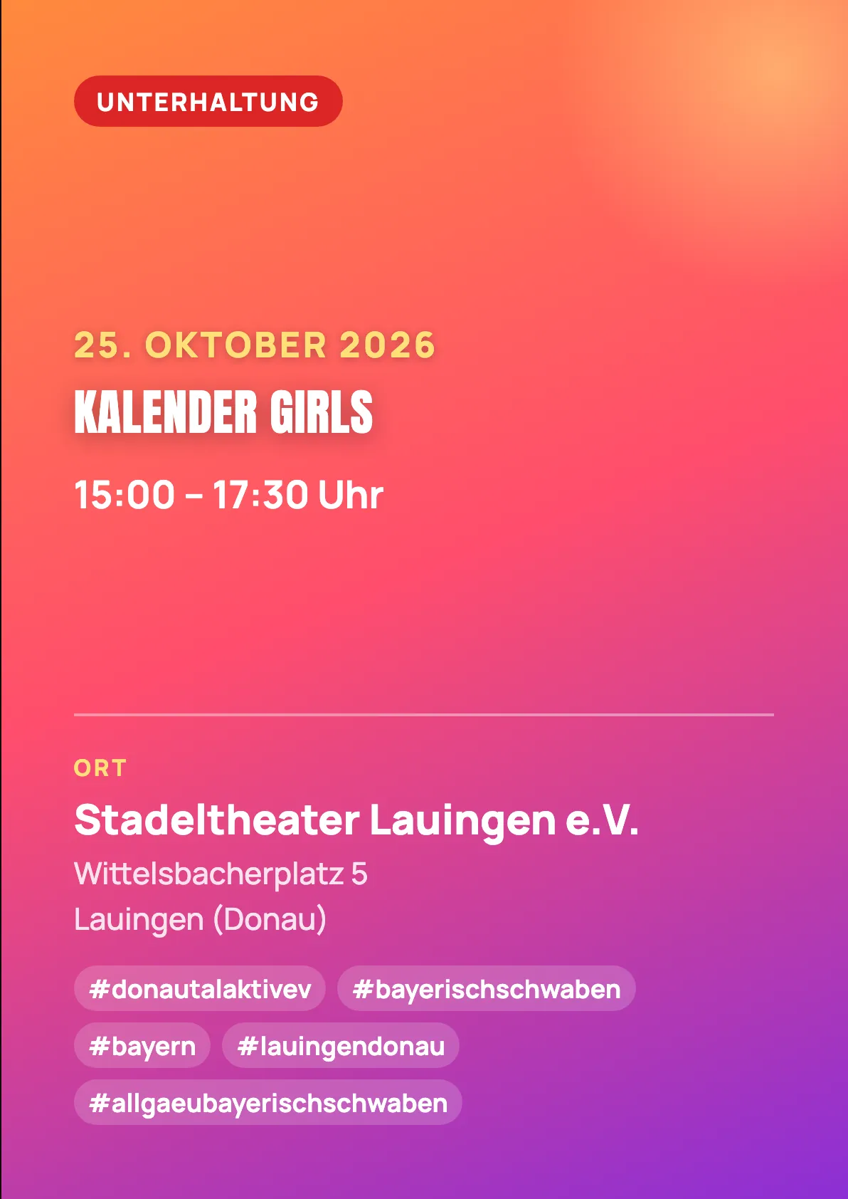Veranstaltungsflyer