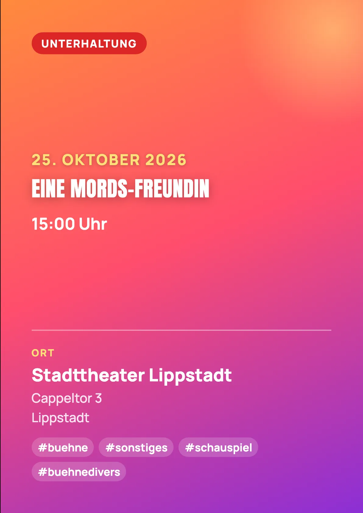 Veranstaltungsflyer