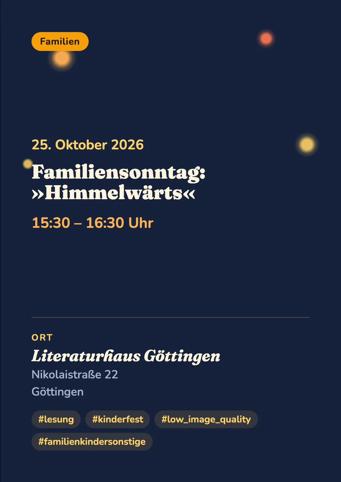 Veranstaltungsflyer
