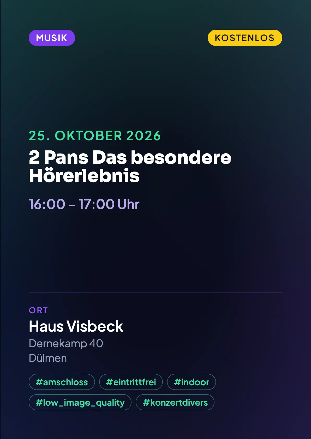 Veranstaltungsflyer