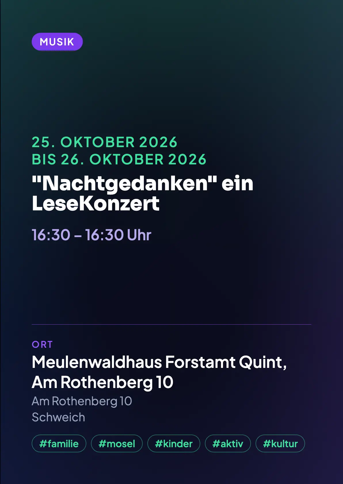 Veranstaltungsflyer