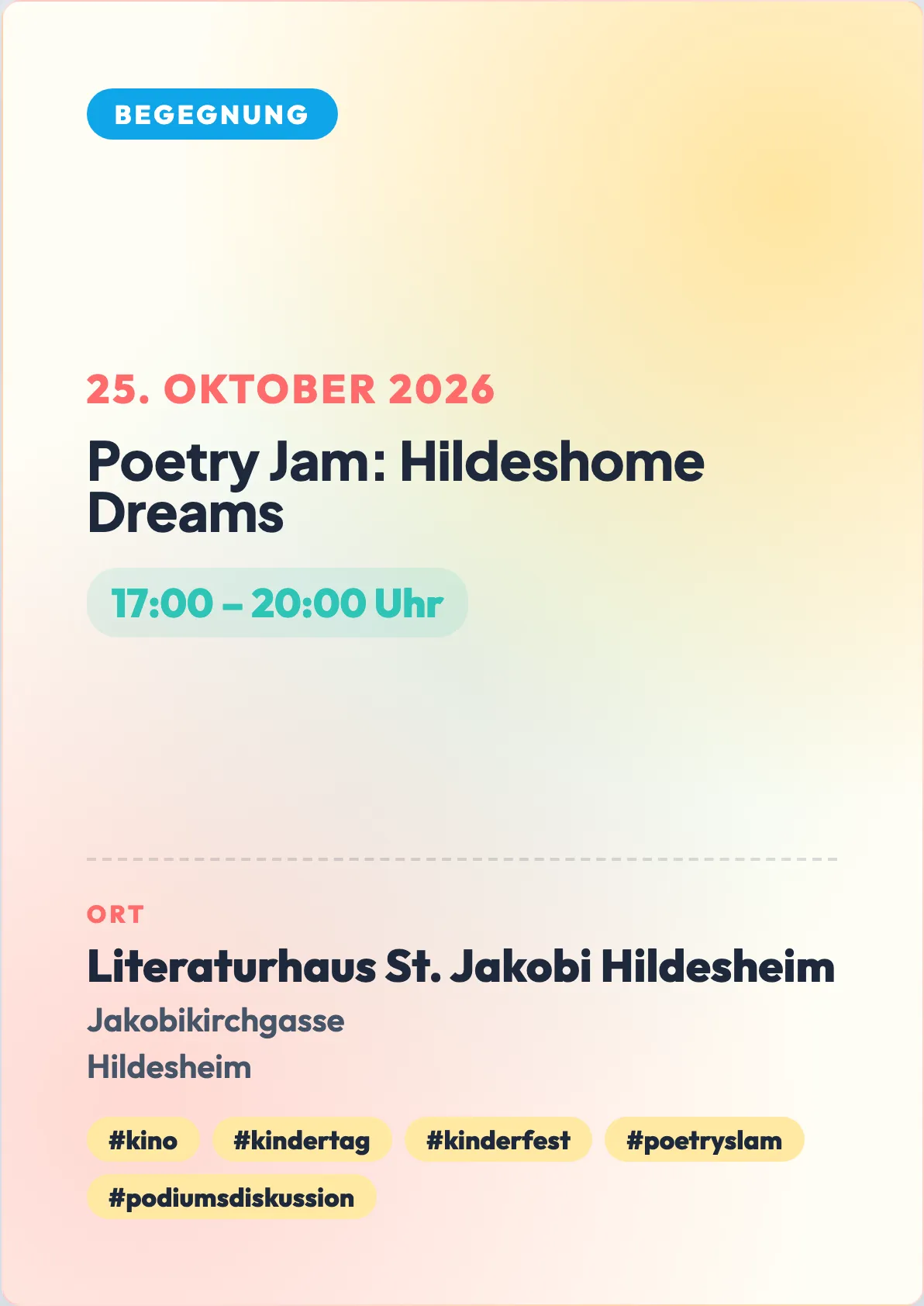 Veranstaltungsflyer