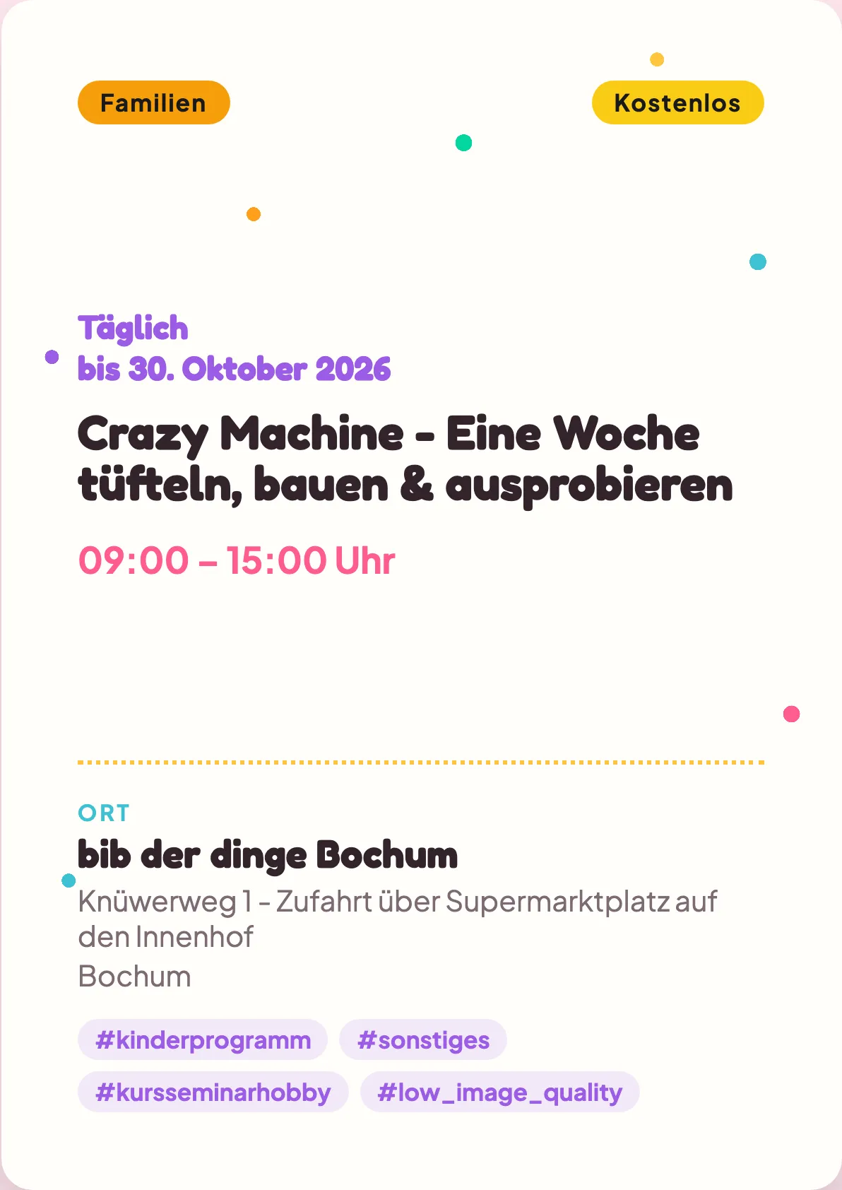 Veranstaltungsflyer