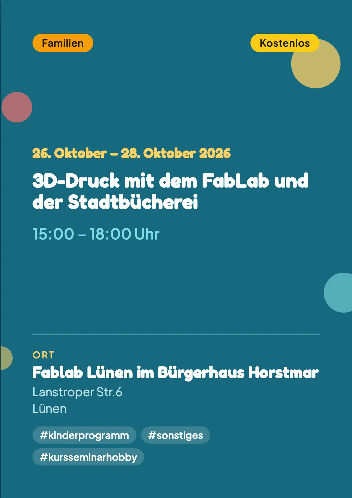 Veranstaltungsflyer