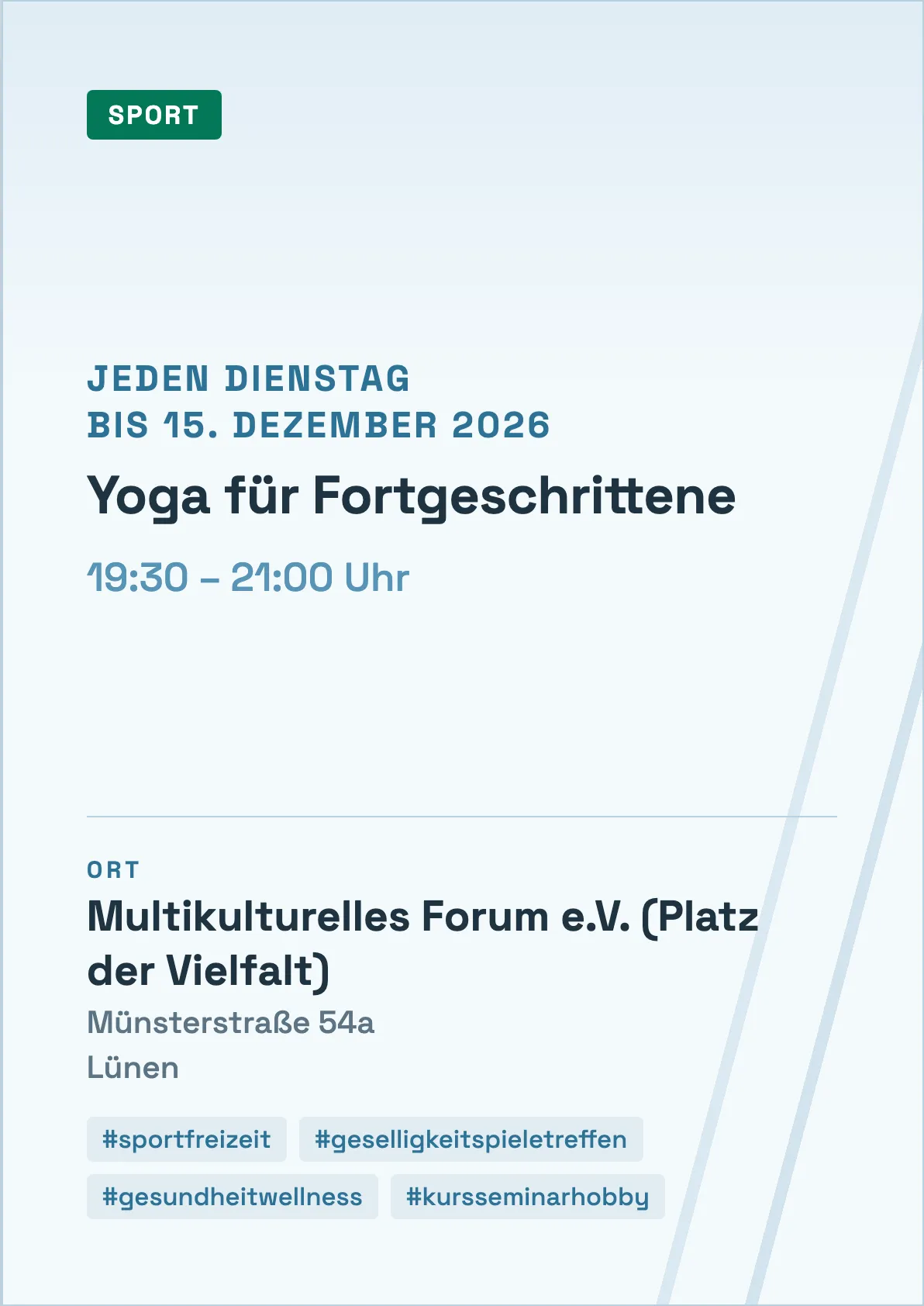 Veranstaltungsflyer