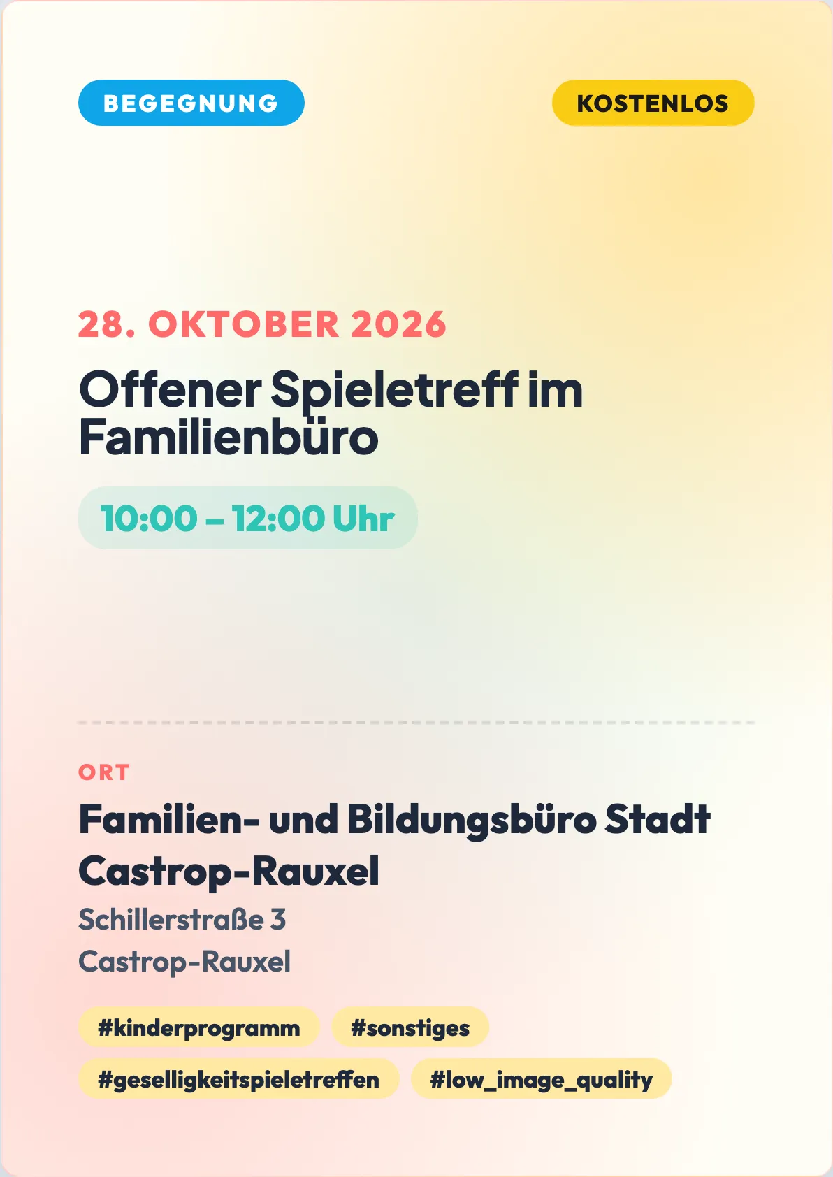 Veranstaltungsflyer