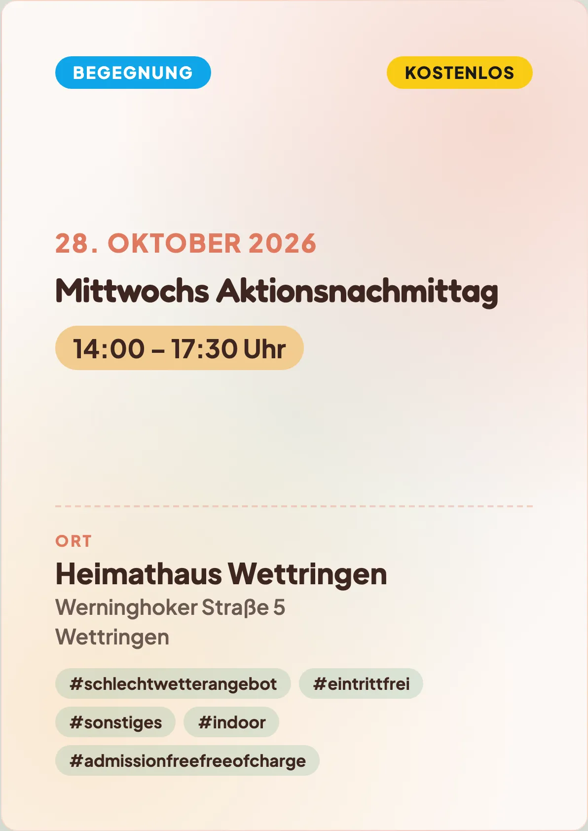 Veranstaltungsflyer