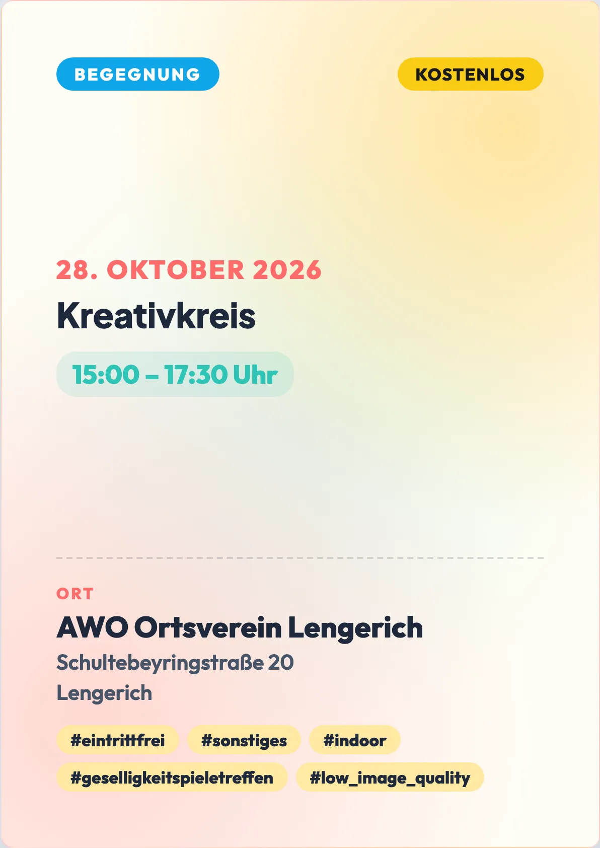 Veranstaltungsflyer