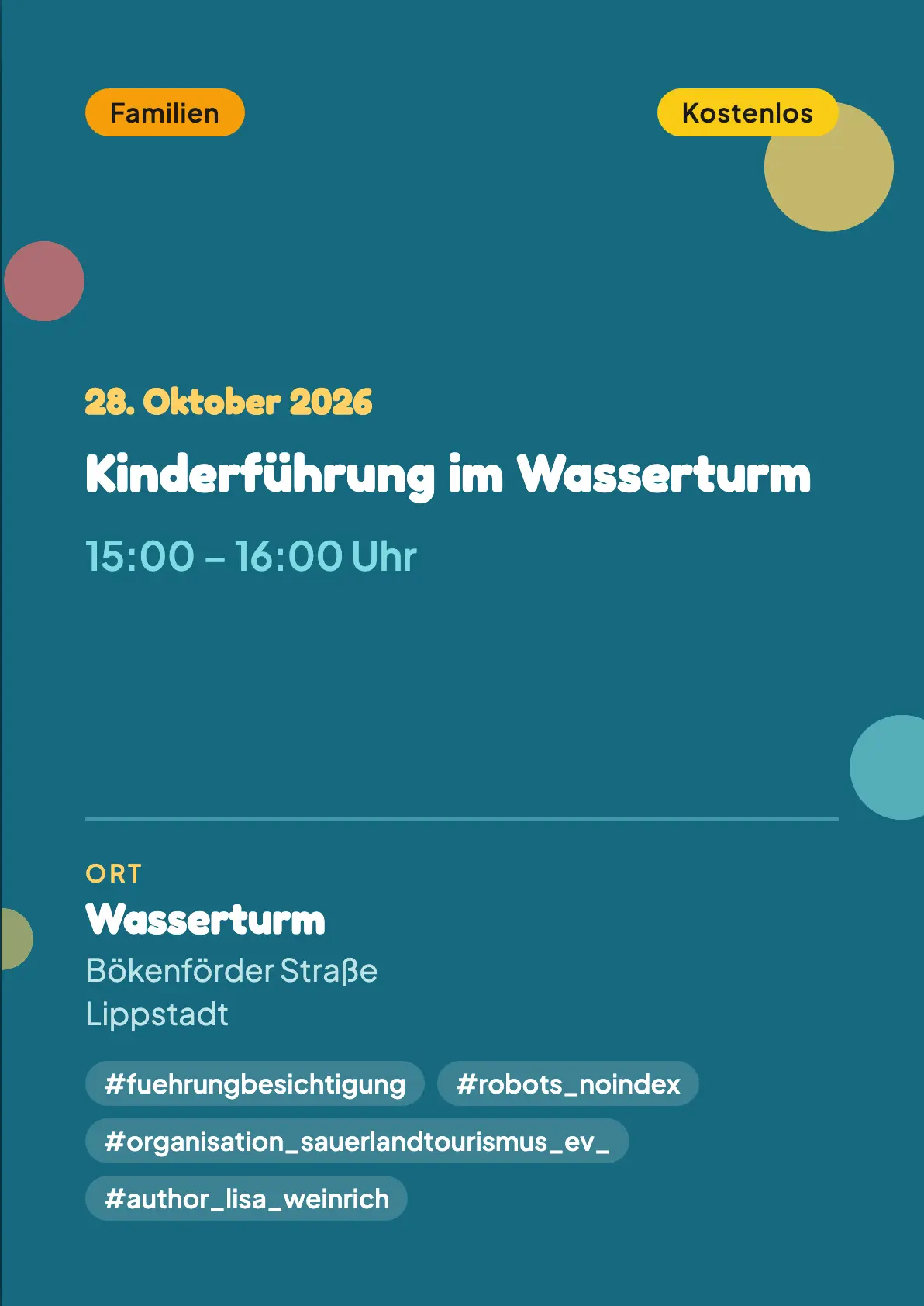 Veranstaltungsflyer