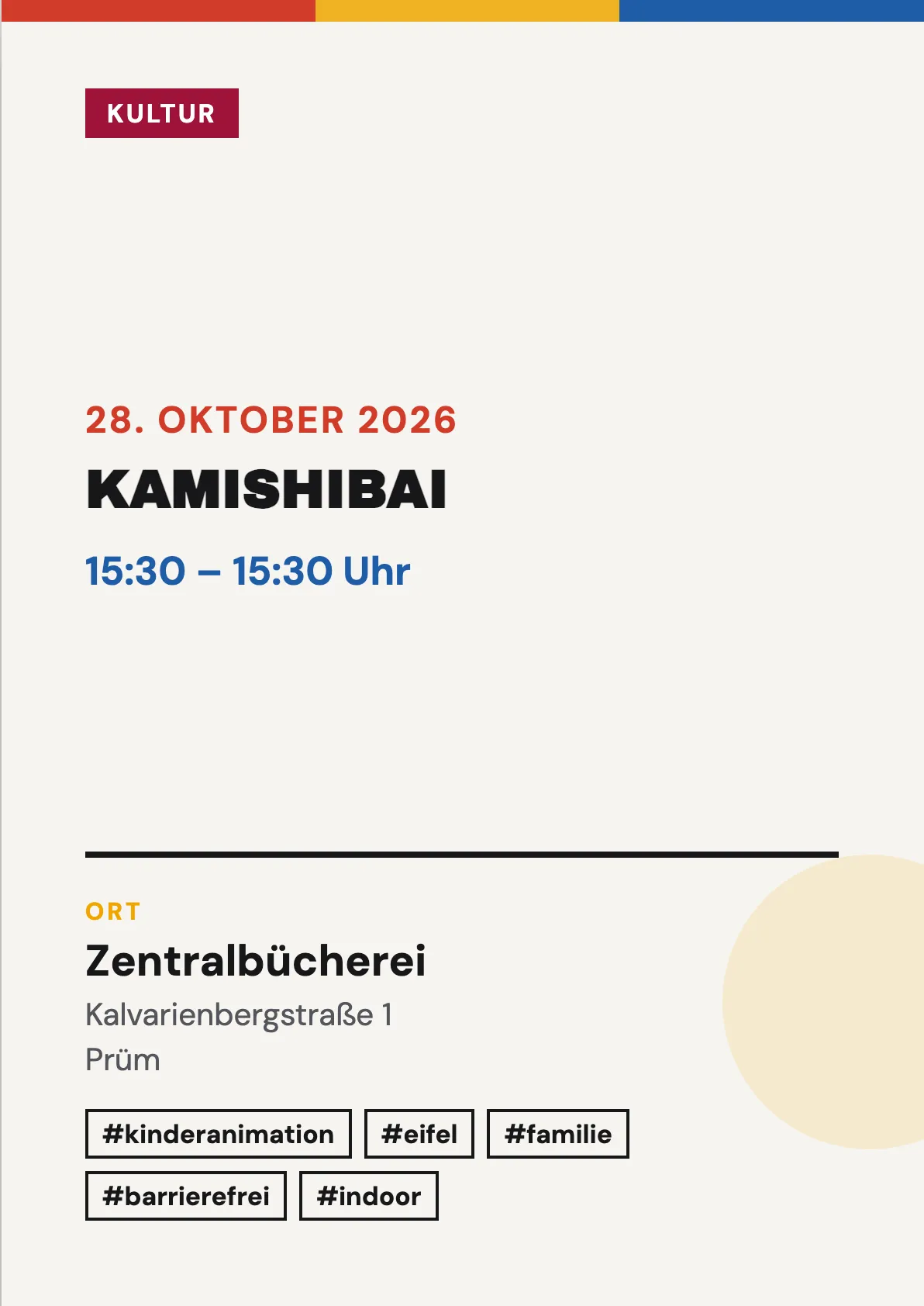 Veranstaltungsflyer