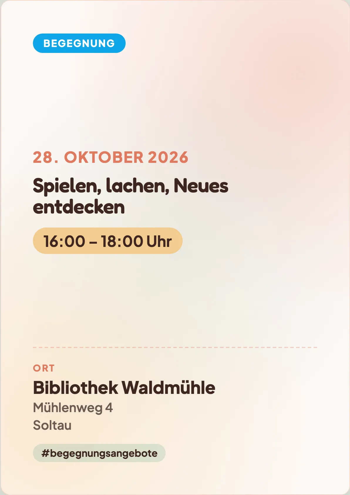 Veranstaltungsflyer