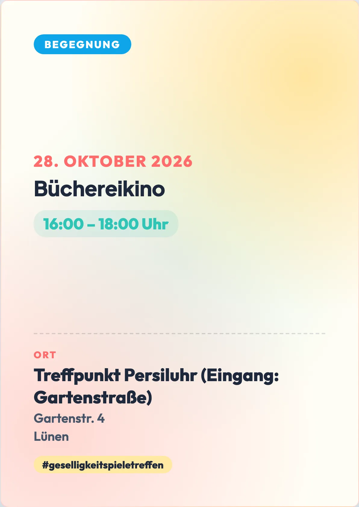 Veranstaltungsflyer