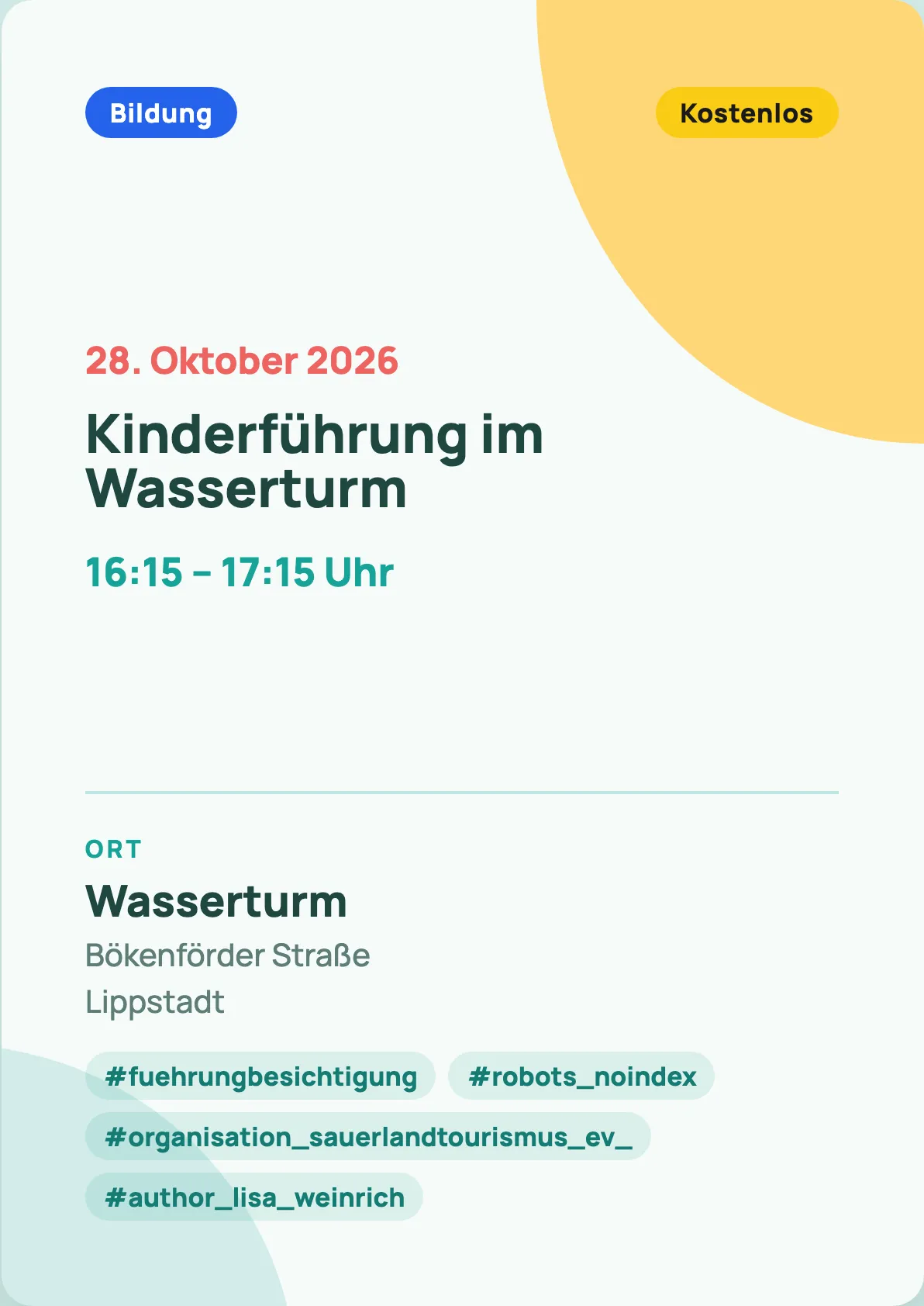 Veranstaltungsflyer