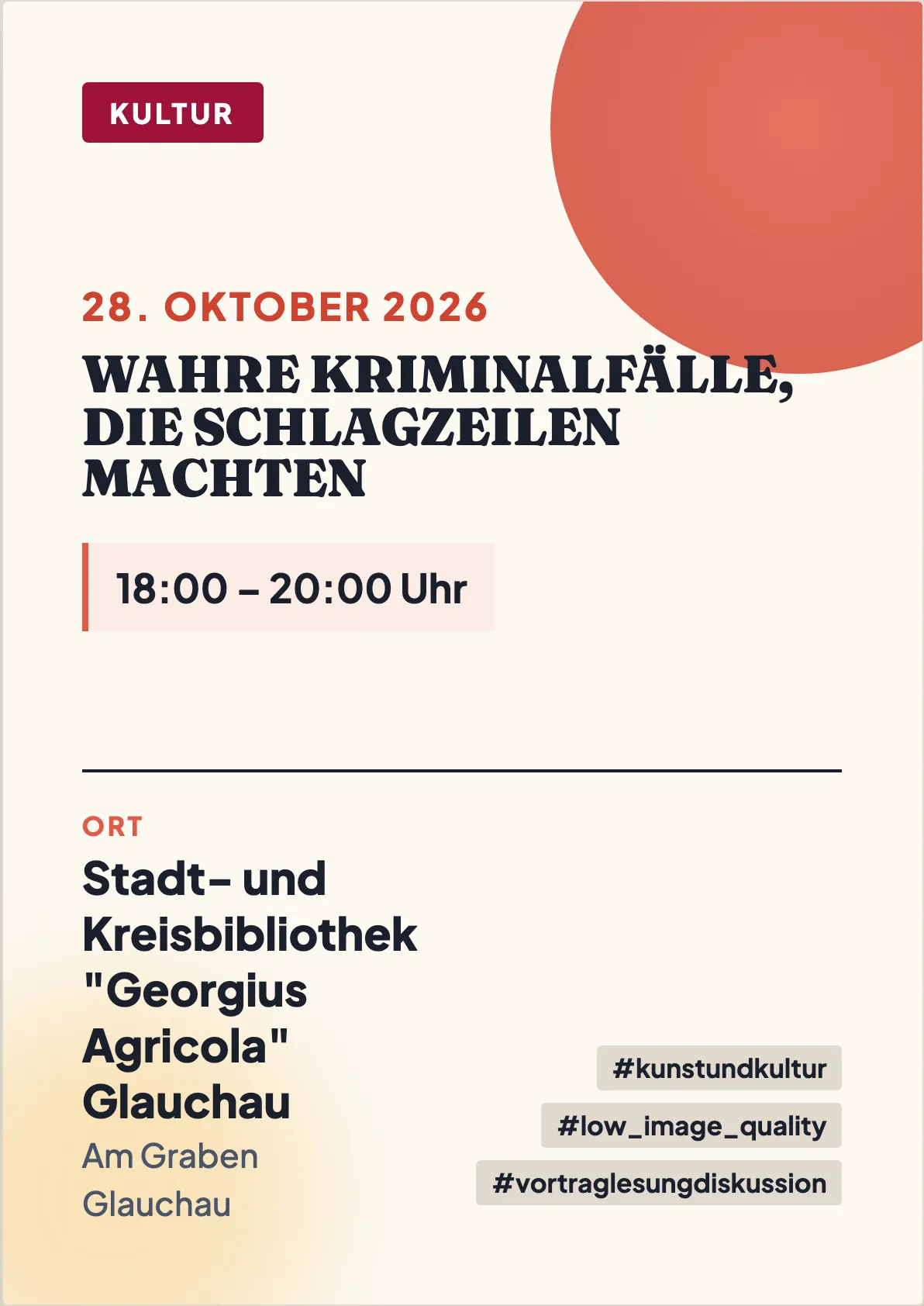 Veranstaltungsflyer